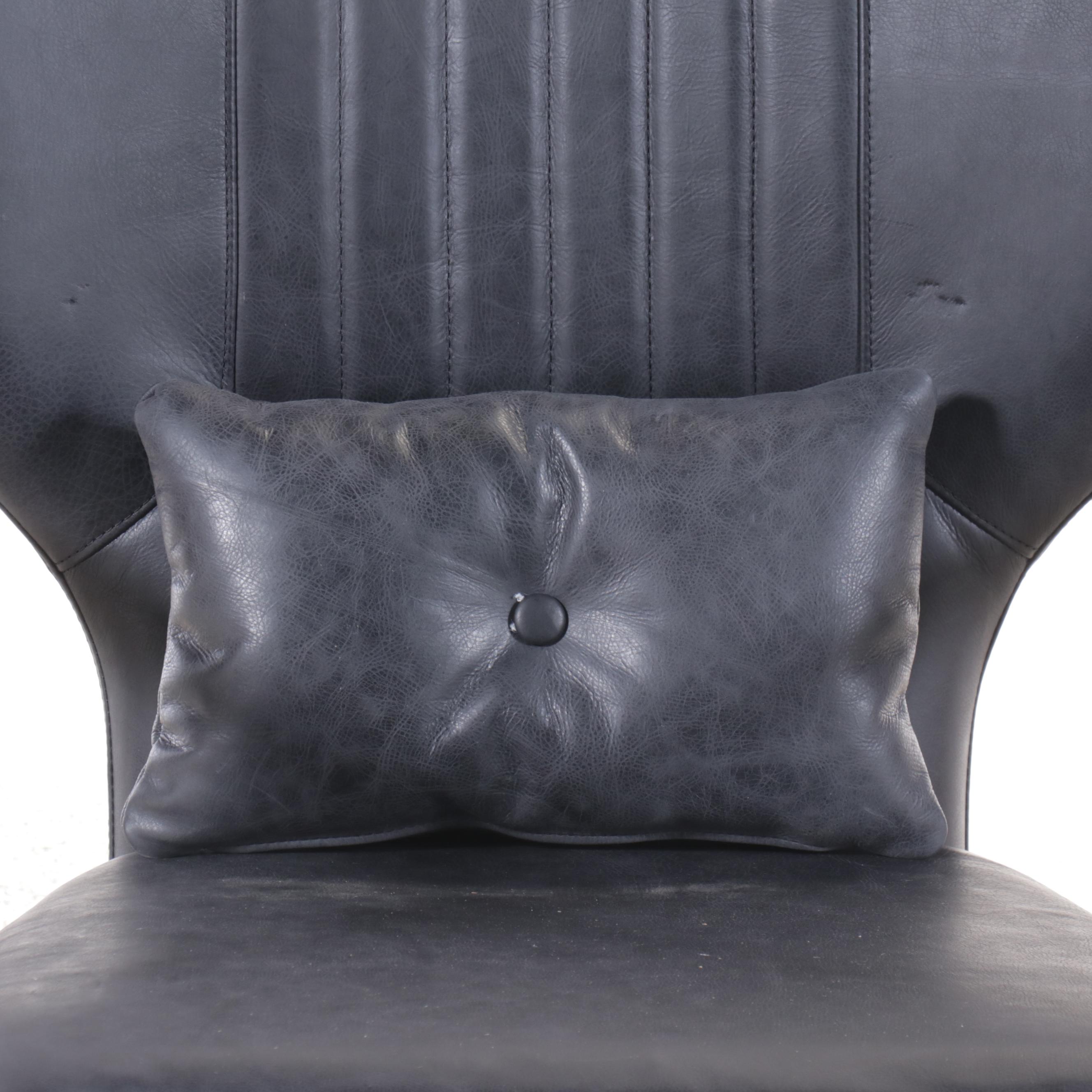 Danish Modern Style Leather Armchair