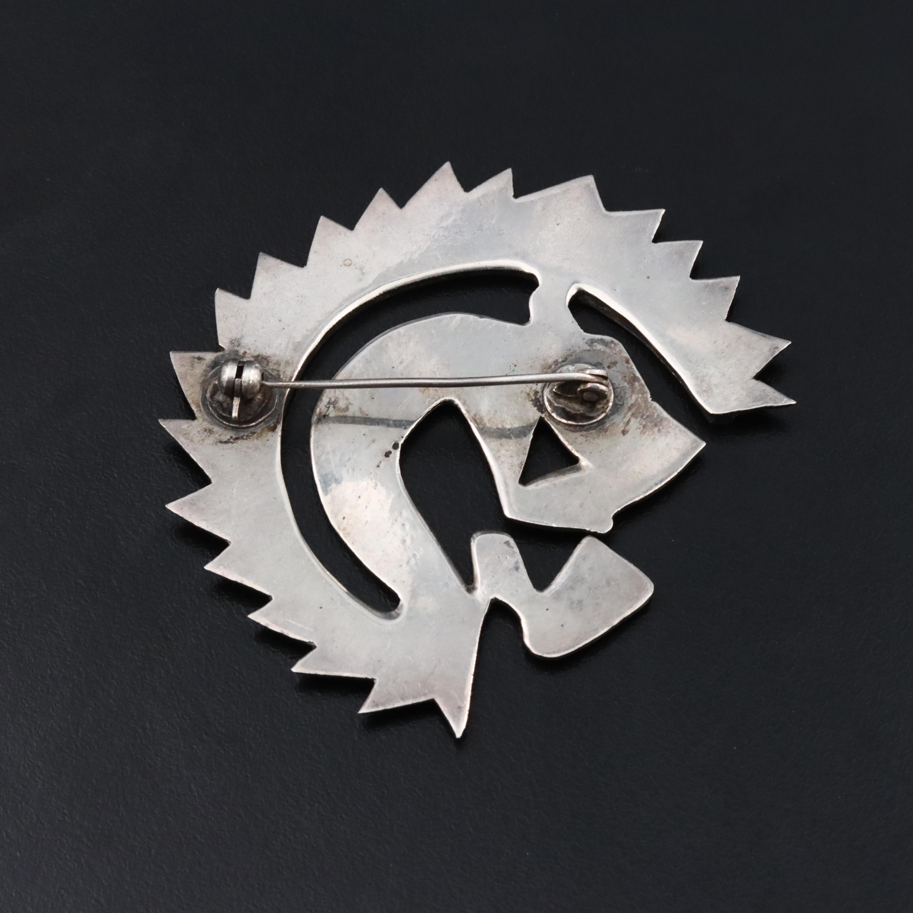 Pacific Northwestern Style Sterling Beaver Brooch