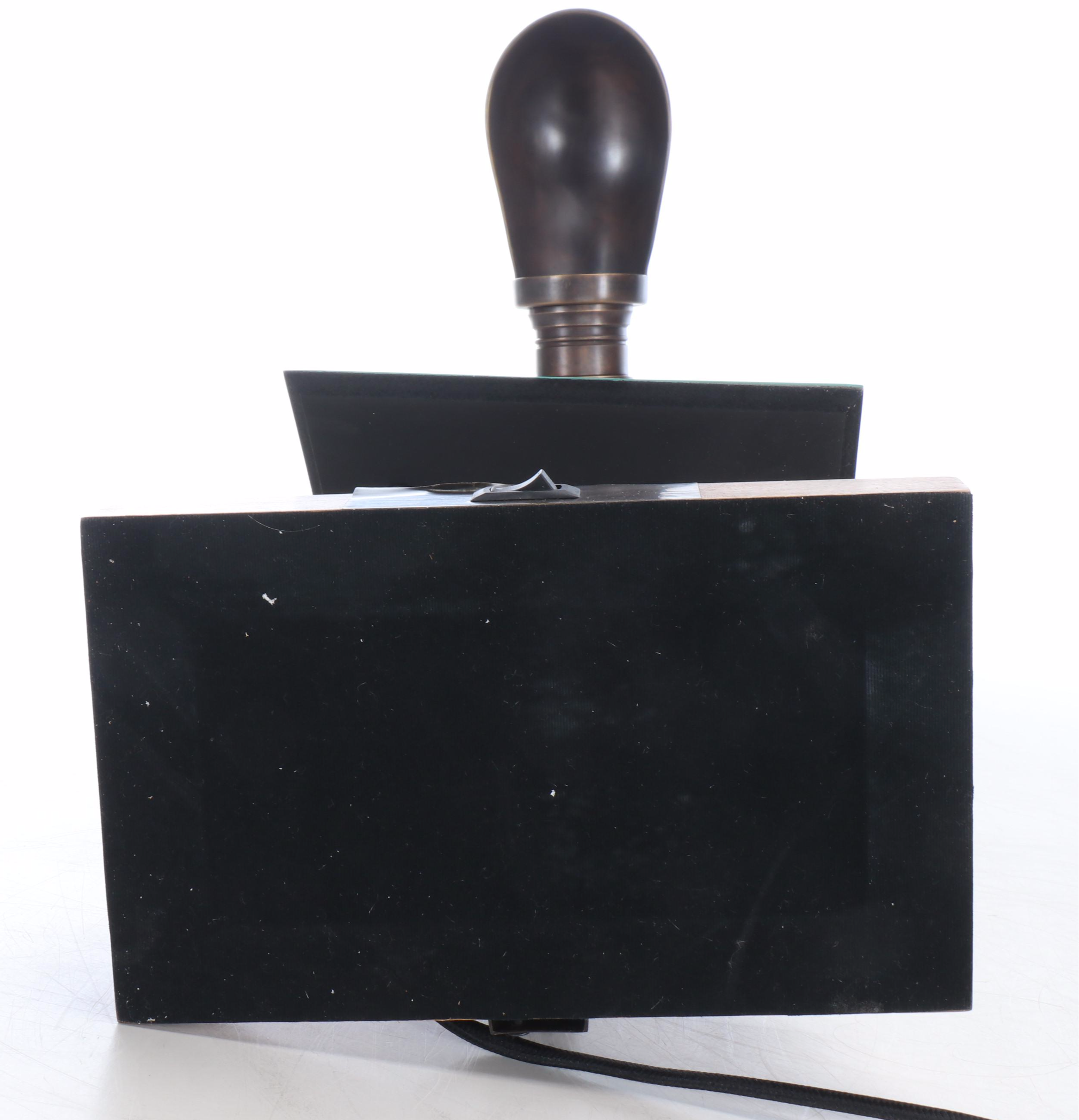 Bobo Bronzed Metal Task Lamp with Adjustable Mirror