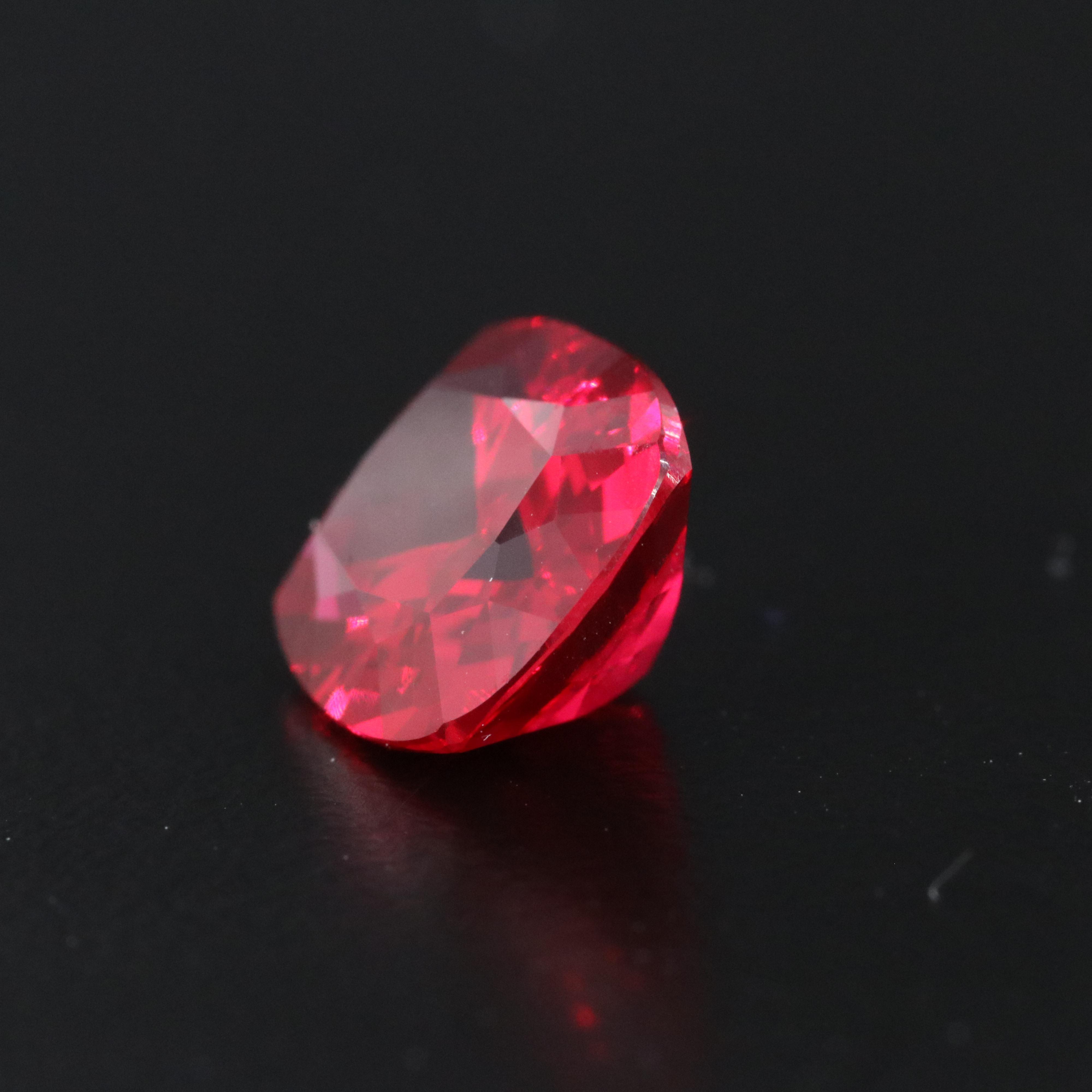 Loose 6.17 CT Lab Grown Ruby
