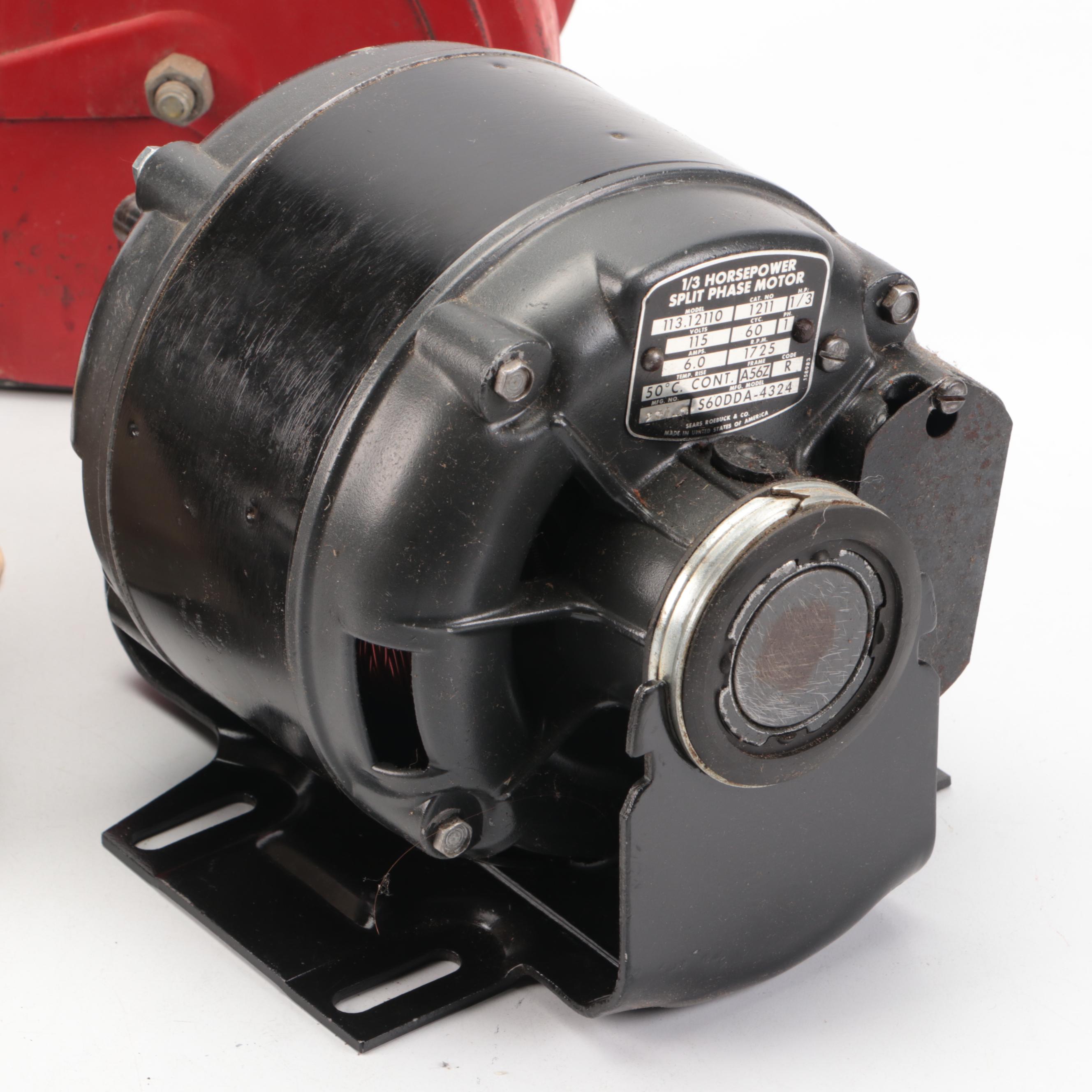 Eclipse Accerlating Motor, Craftsman General Purpose Motor, Single Block Pulley