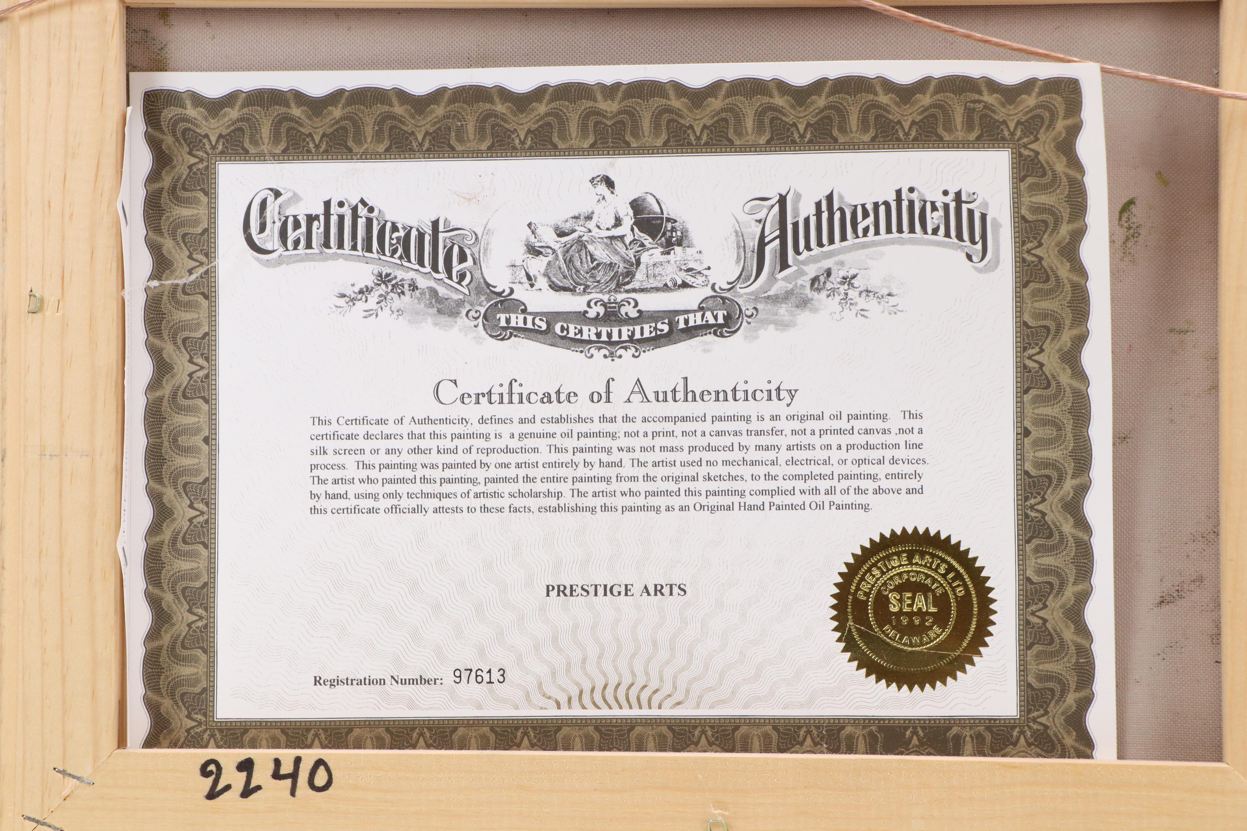 Impressionist Style Oil Landscape Paintings of Figures in Parks, 21st Century