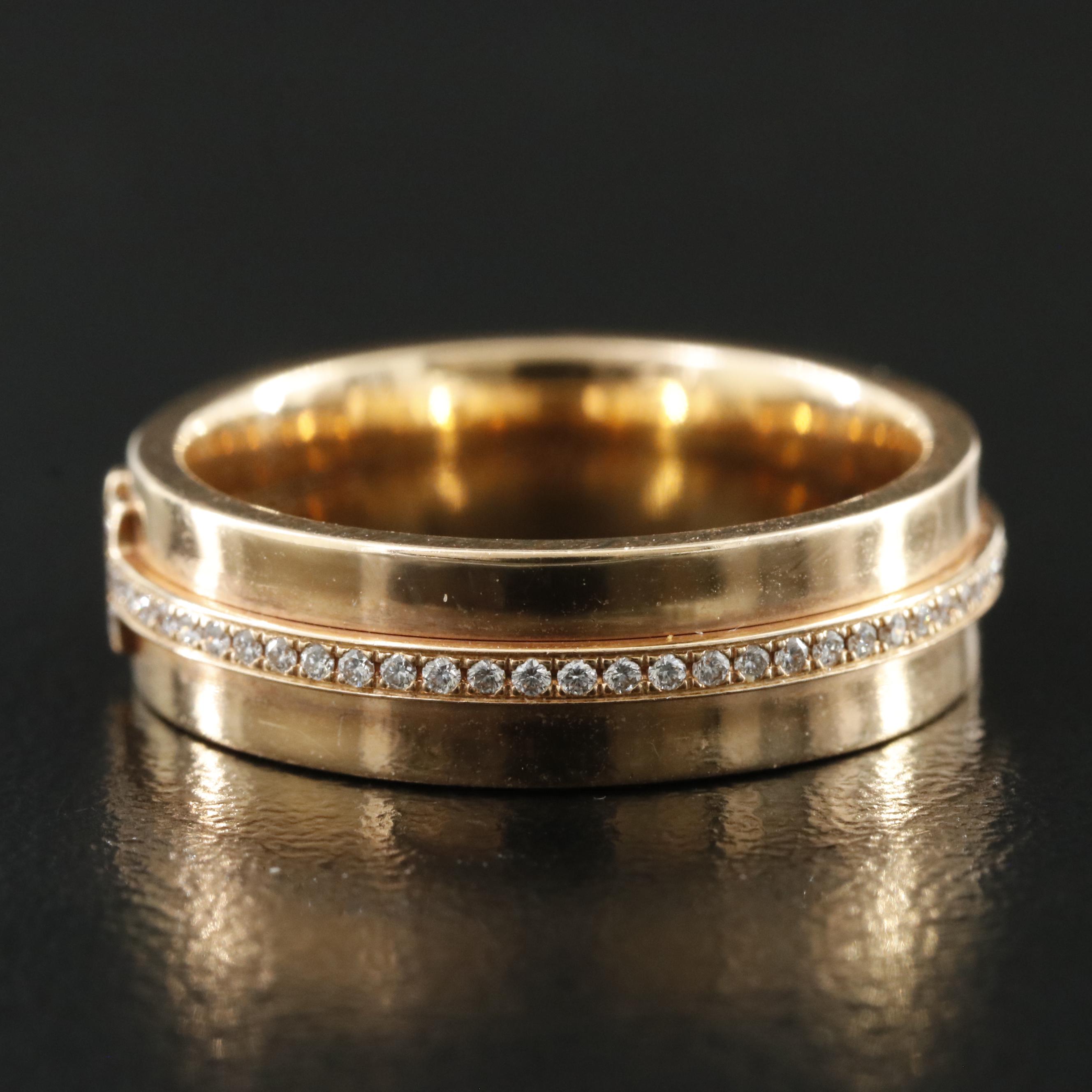 Tiffany & Co. 'T' 18K Rose Gold 0.33 CTW Diamond Eternity Ring
