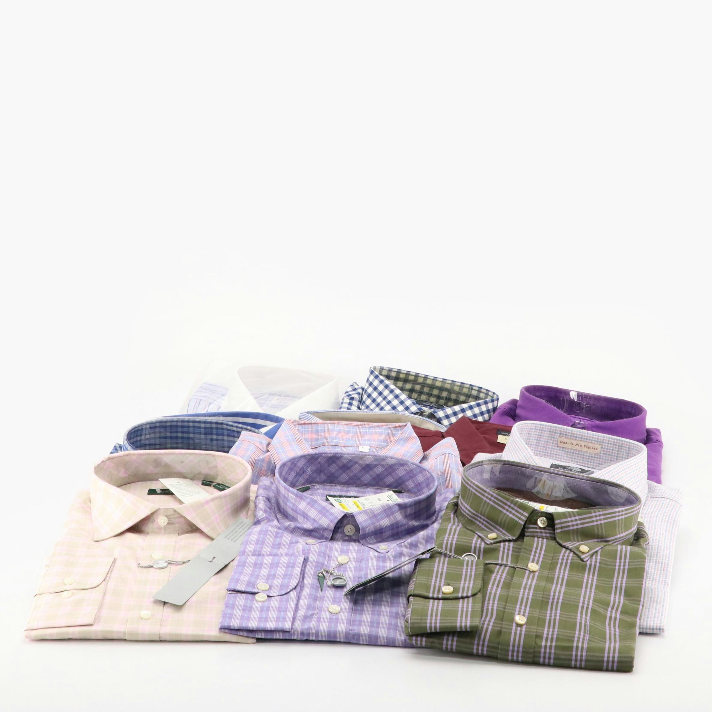 Men's Polo Ralph Lauren, Peter Millar and Other Long Sleeve Button-Up Shirts