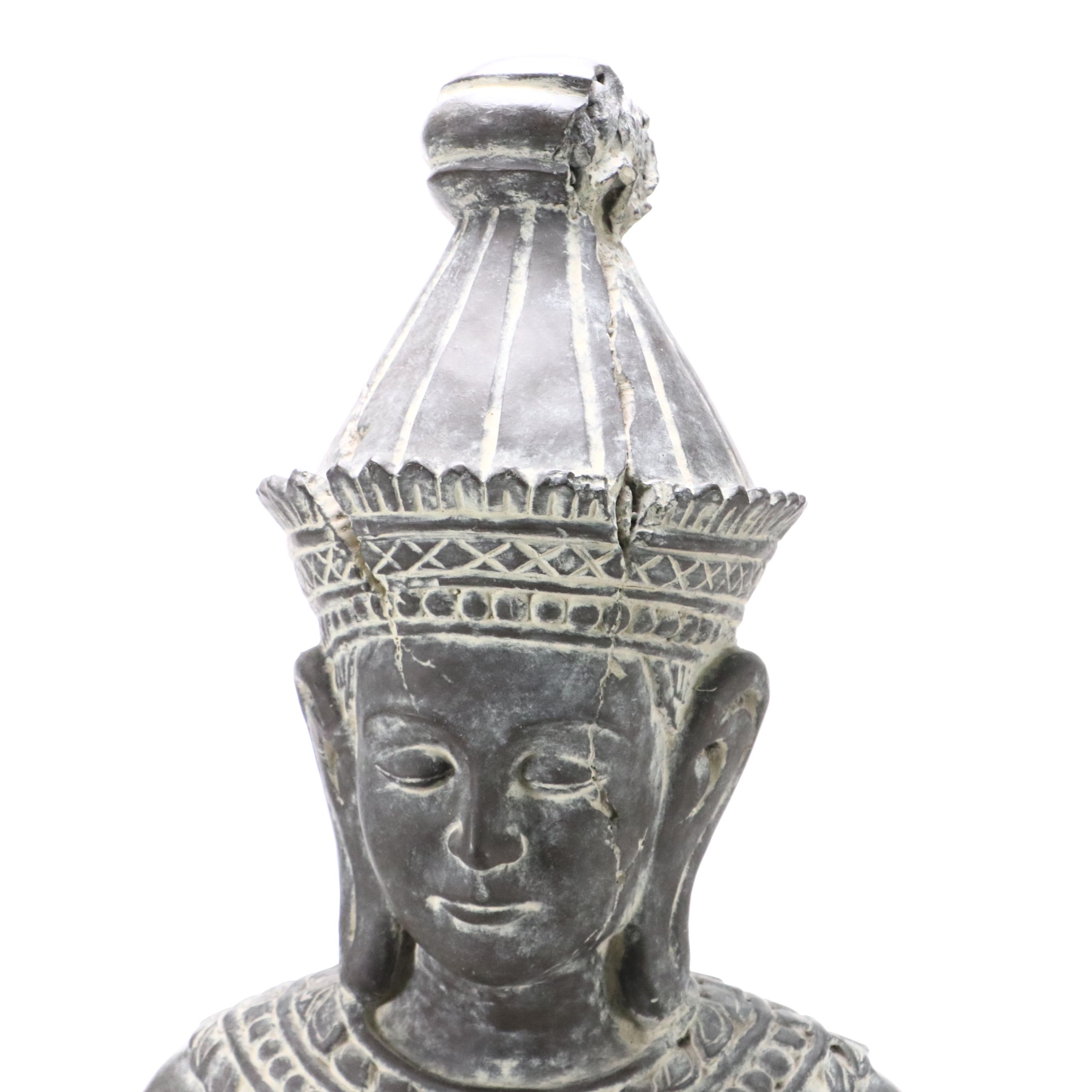 Seated Buddha Plaster Sculpture