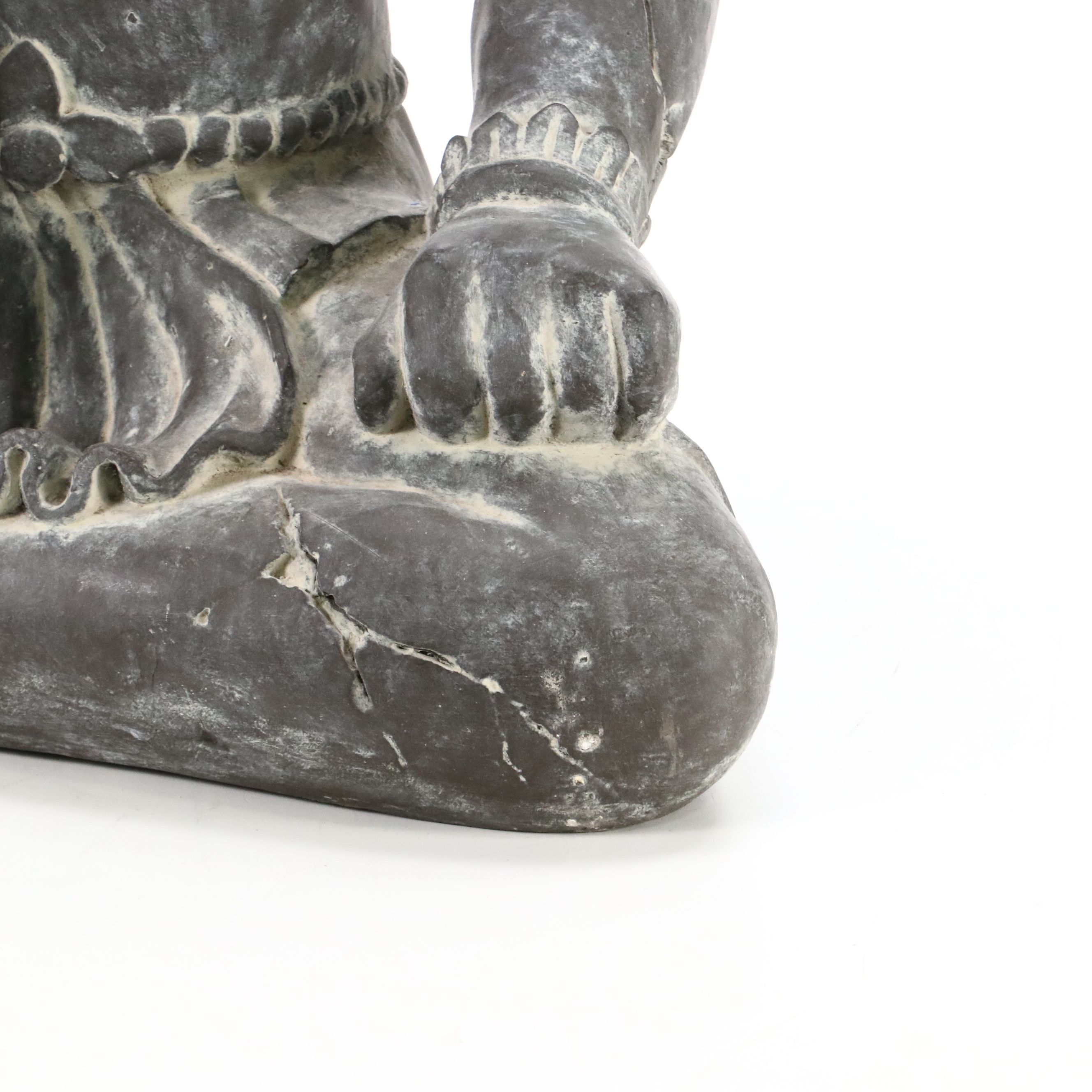 Seated Buddha Plaster Sculpture