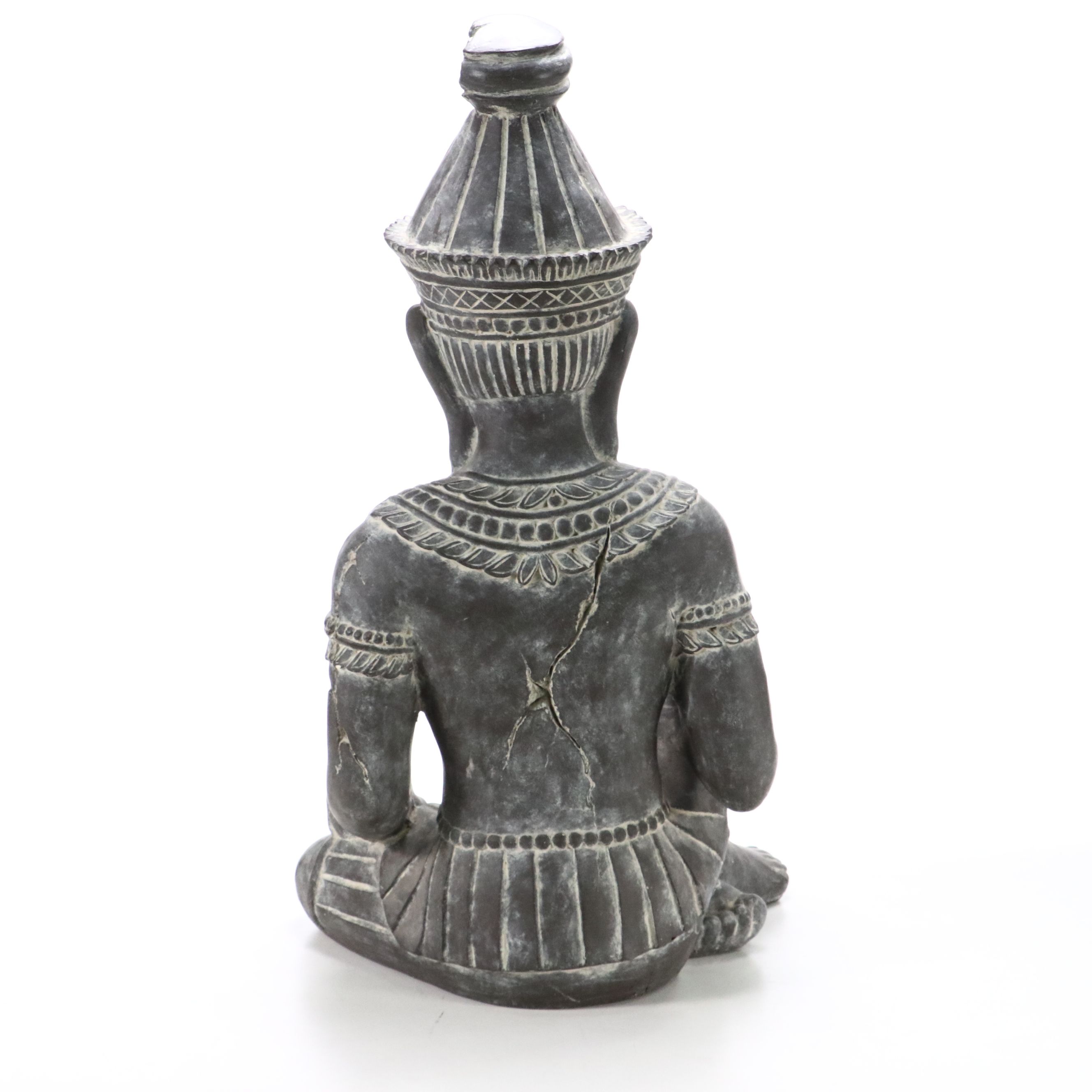 Seated Buddha Plaster Sculpture