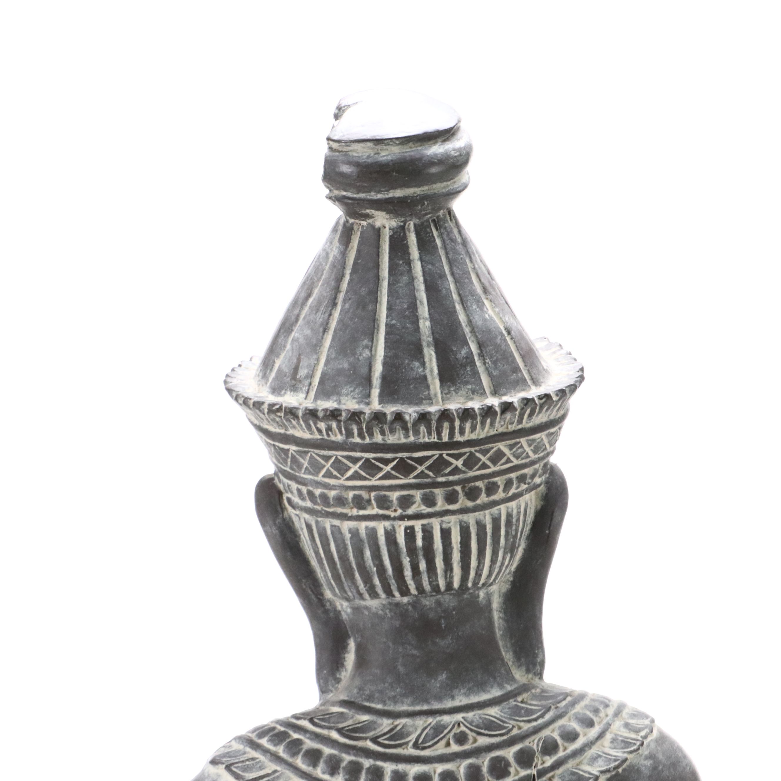 Seated Buddha Plaster Sculpture