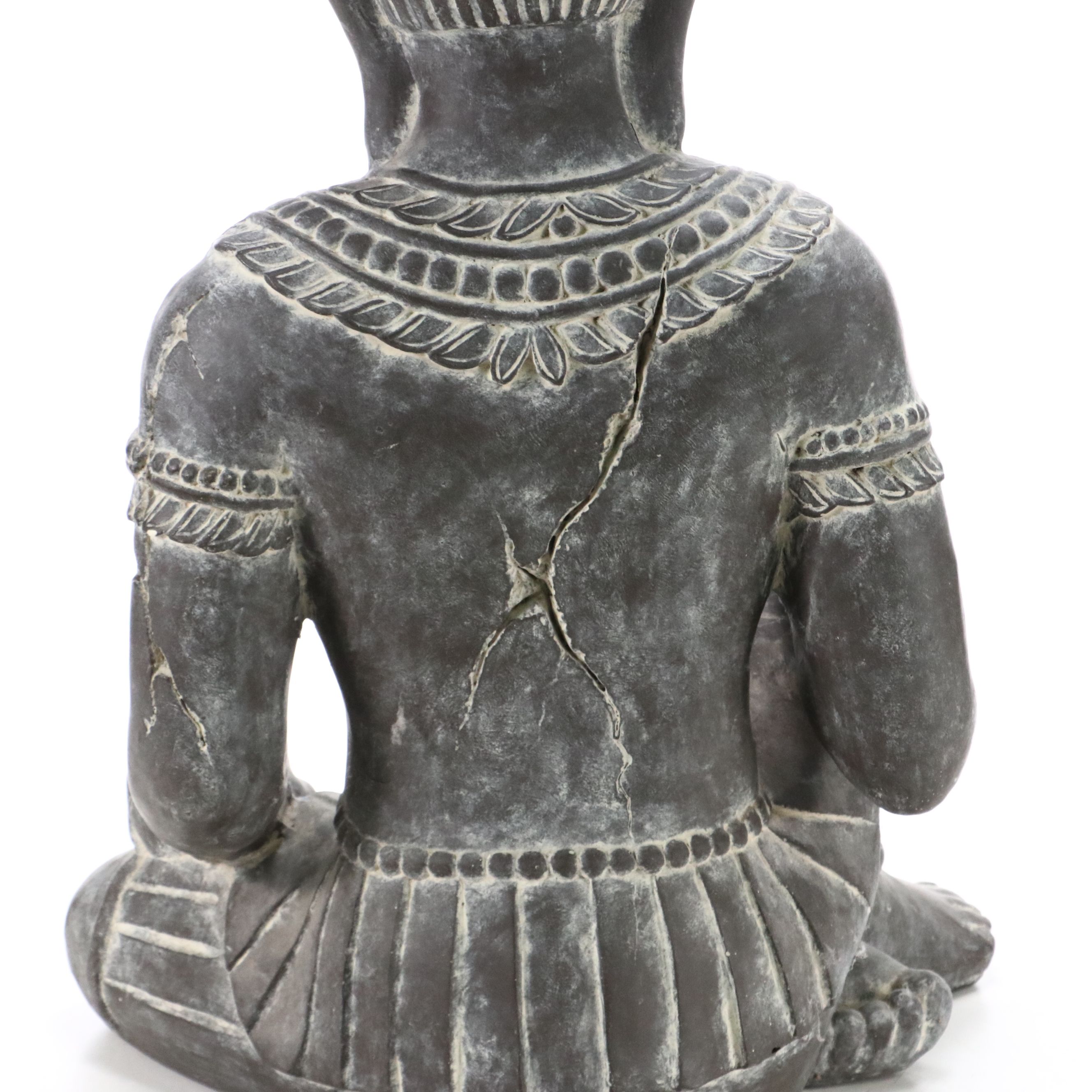 Seated Buddha Plaster Sculpture