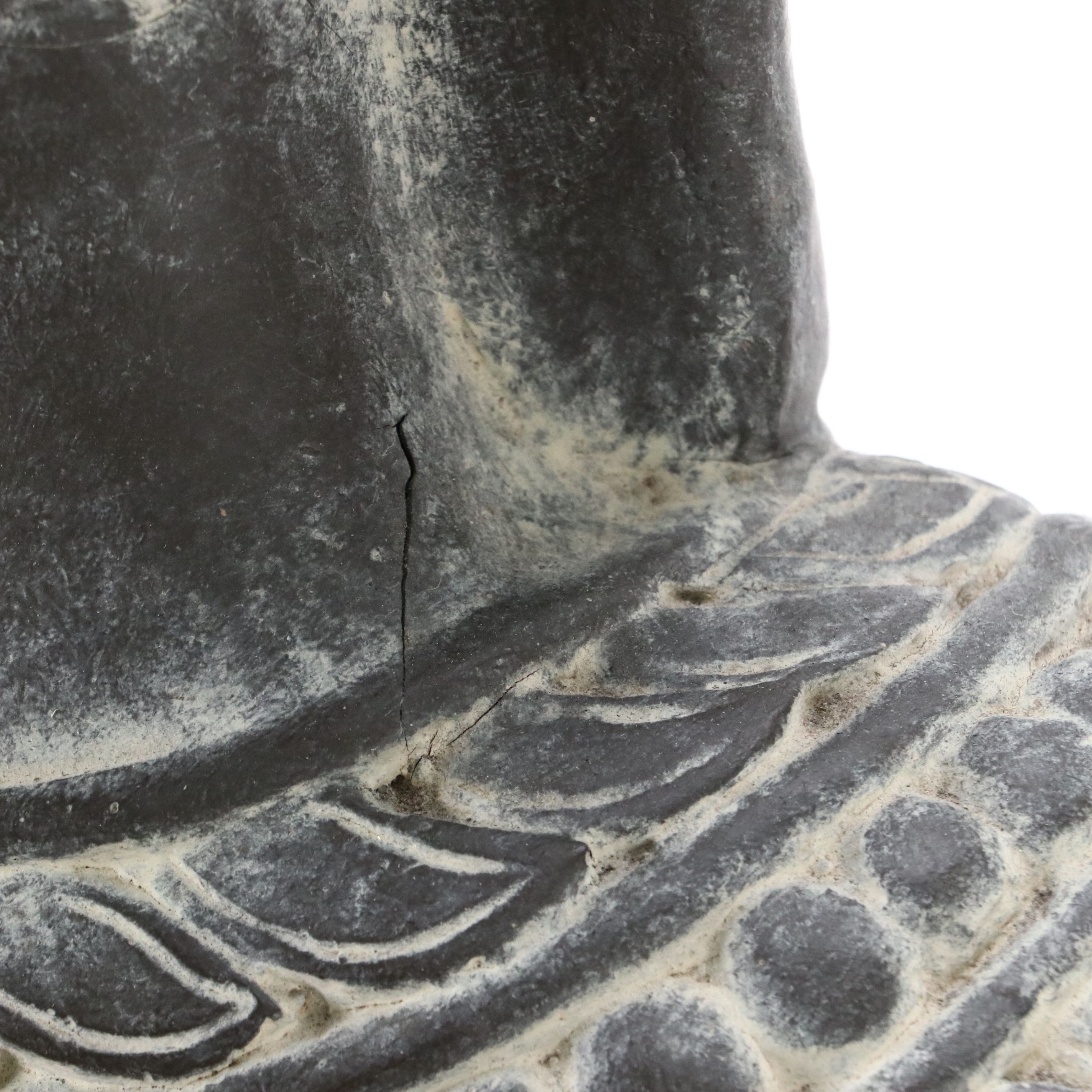 Seated Buddha Plaster Sculpture