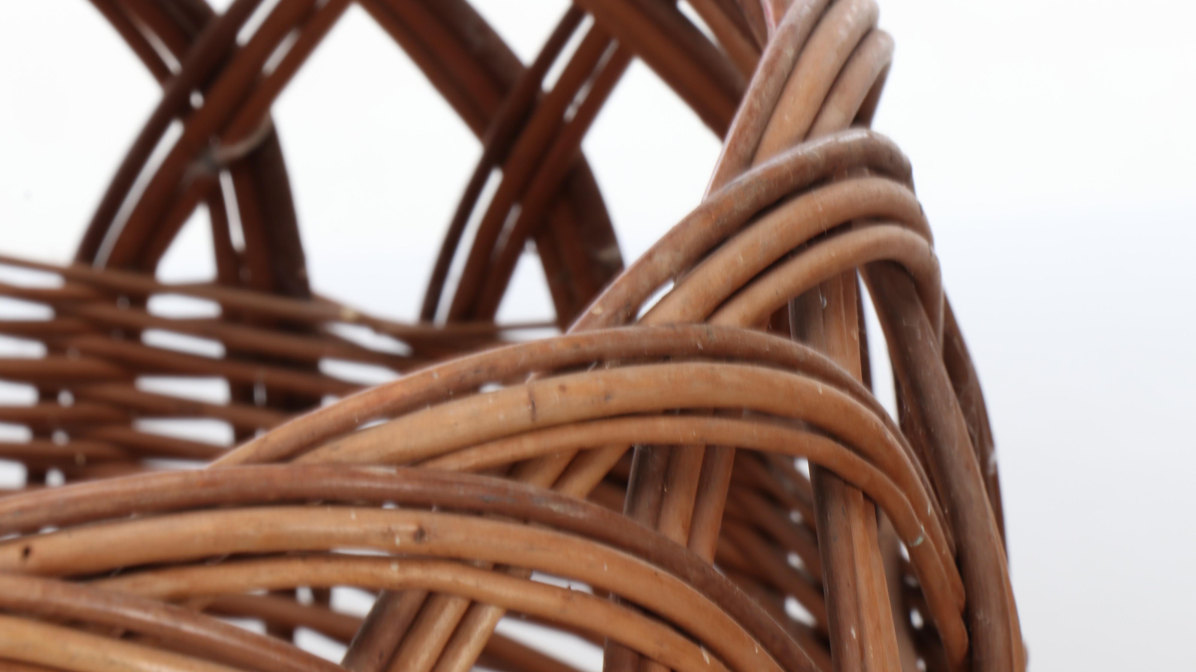 Wicker Woven Gathering and Other Baskets, 20th Century