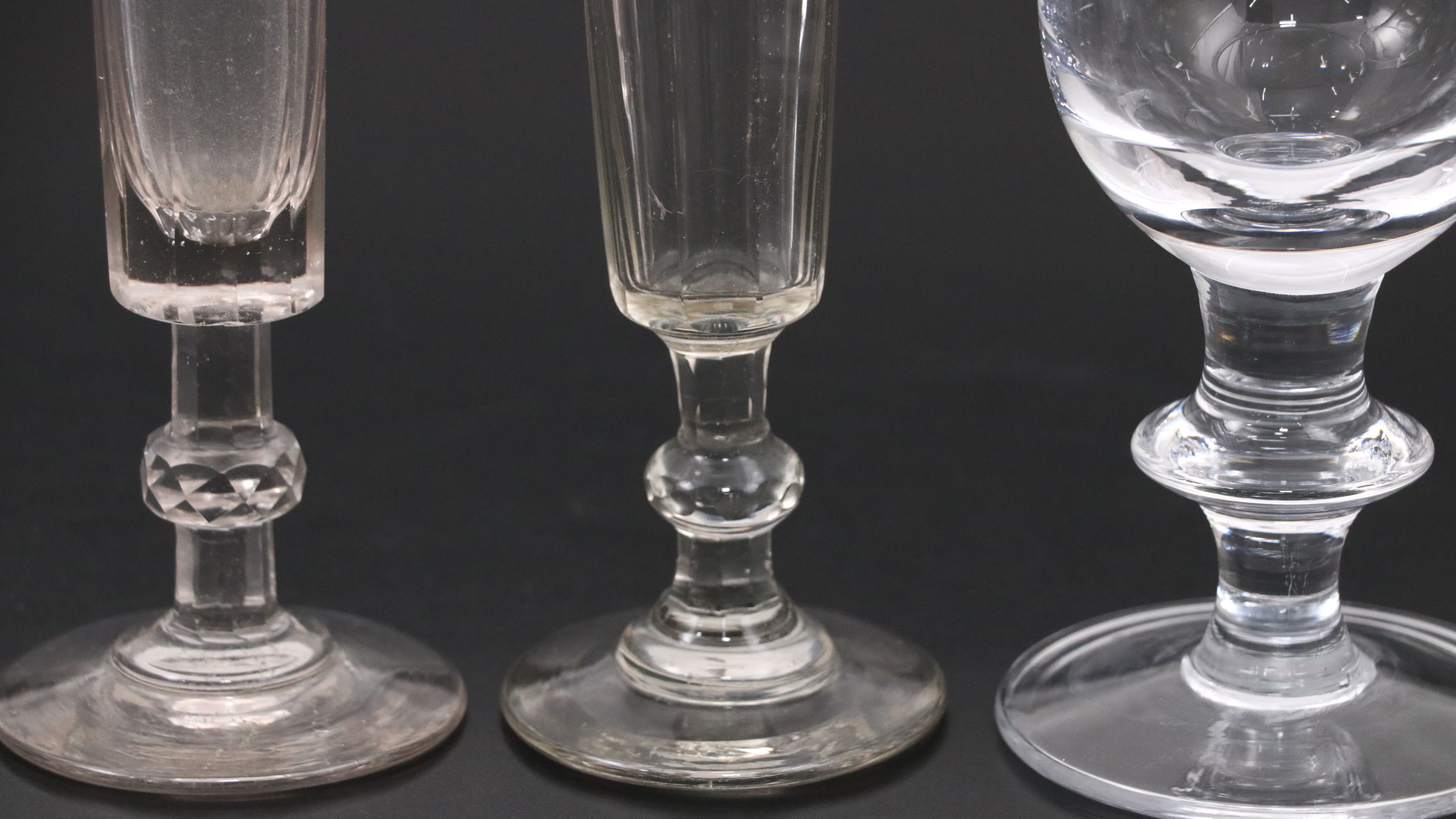 Simon Pearce Glass Vases with Georgian Style Wine Rinser and Other Tableware
