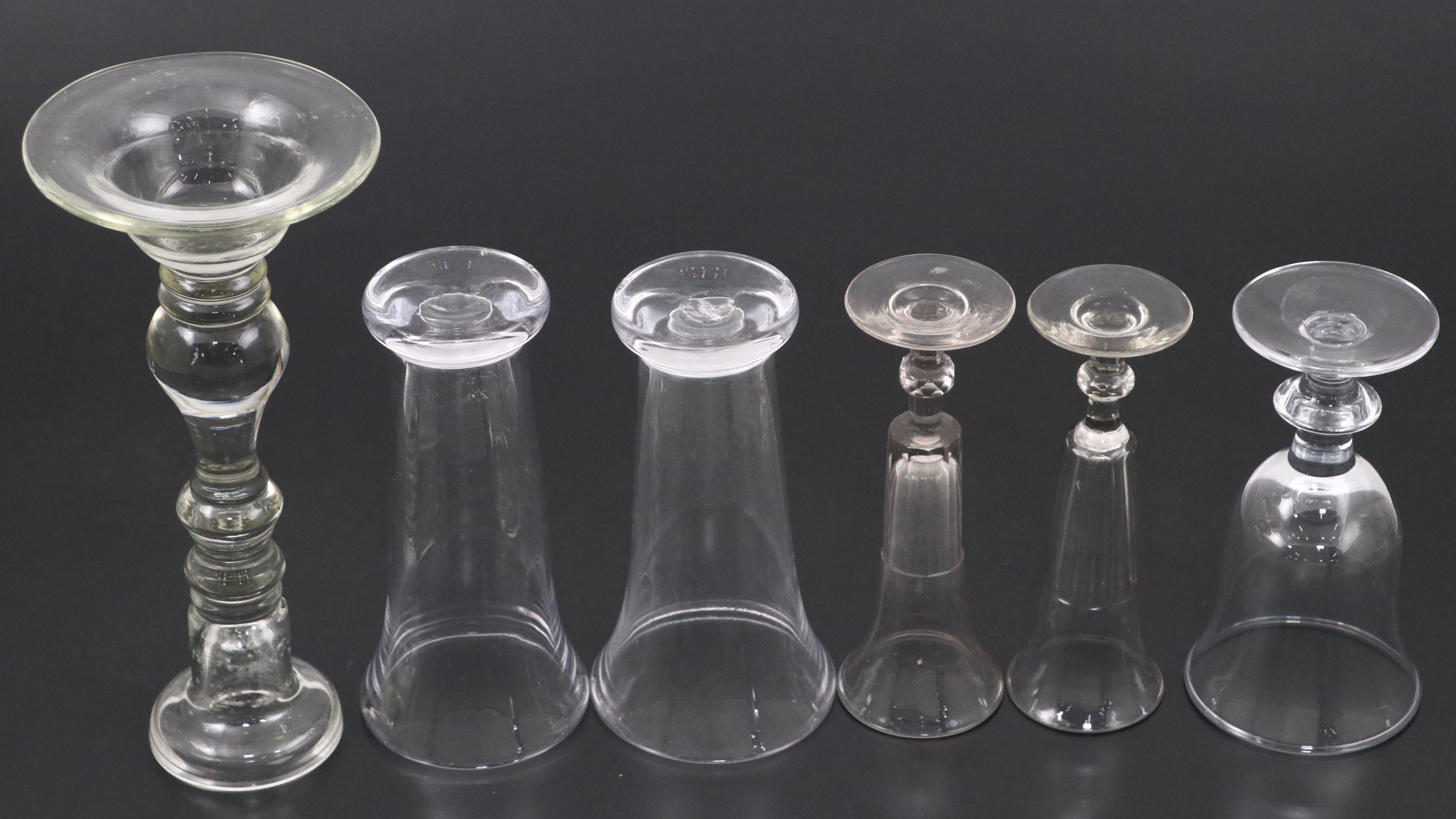 Simon Pearce Glass Vases with Georgian Style Wine Rinser and Other Tableware