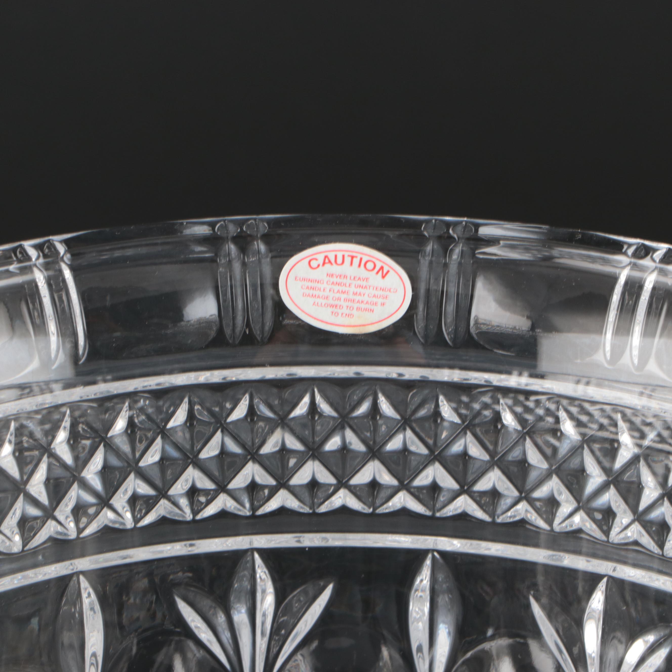 Cristal D'Arques "Carthage" Crystal Pitcher with Other Crystal Candle Holders