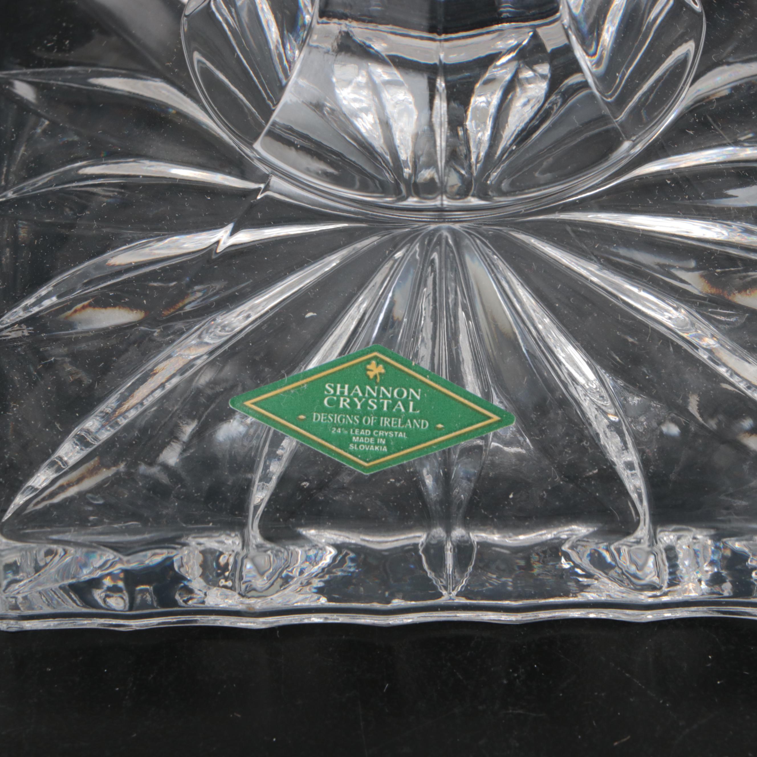 Cristal D'Arques "Carthage" Crystal Pitcher with Other Crystal Candle Holders