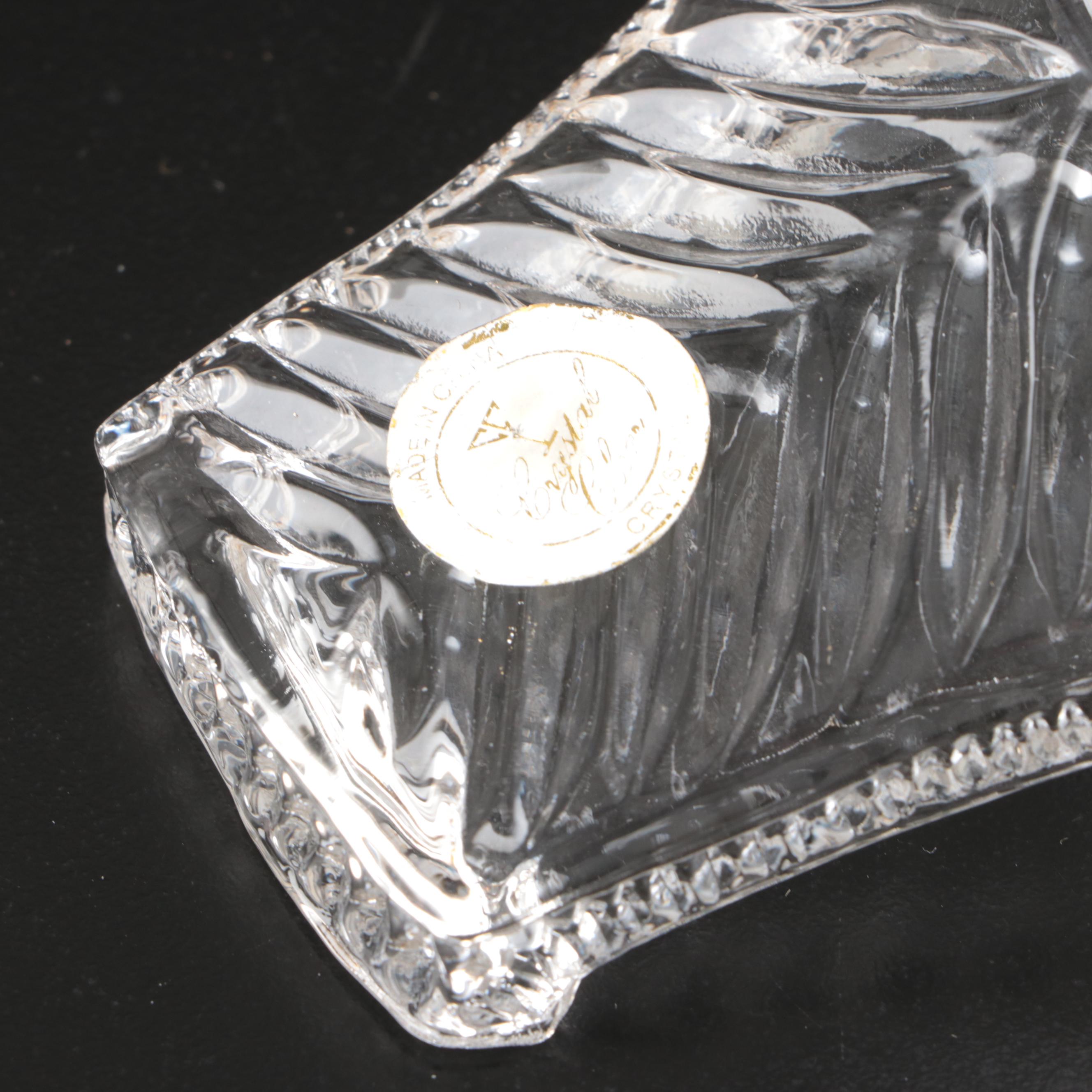 Cristal D'Arques "Carthage" Crystal Pitcher with Other Crystal Candle Holders