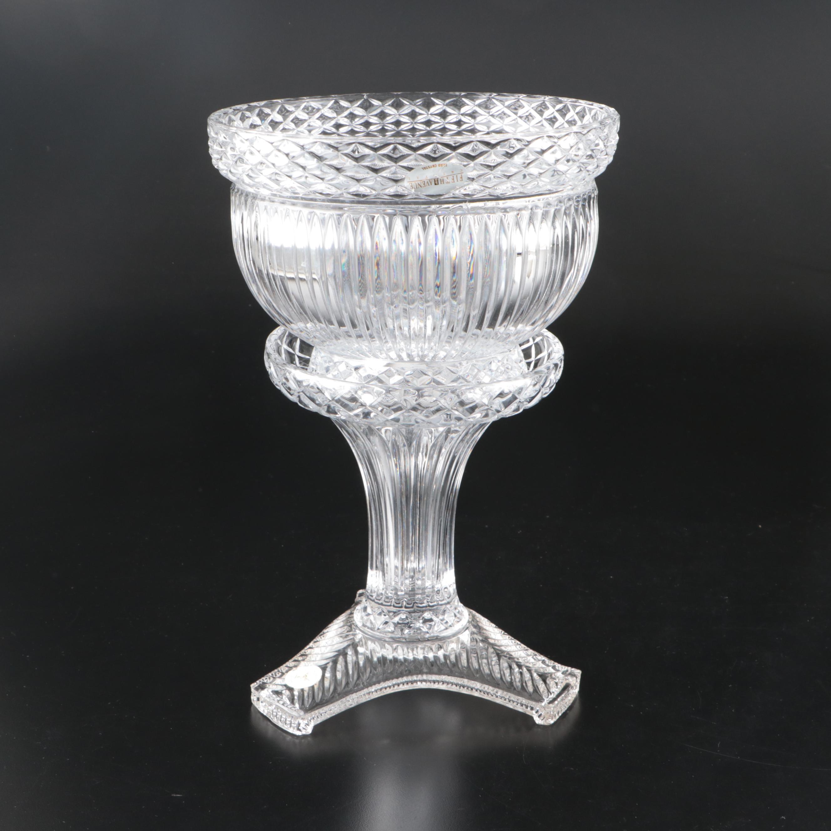 Cristal D'Arques "Carthage" Crystal Pitcher with Other Crystal Candle Holders