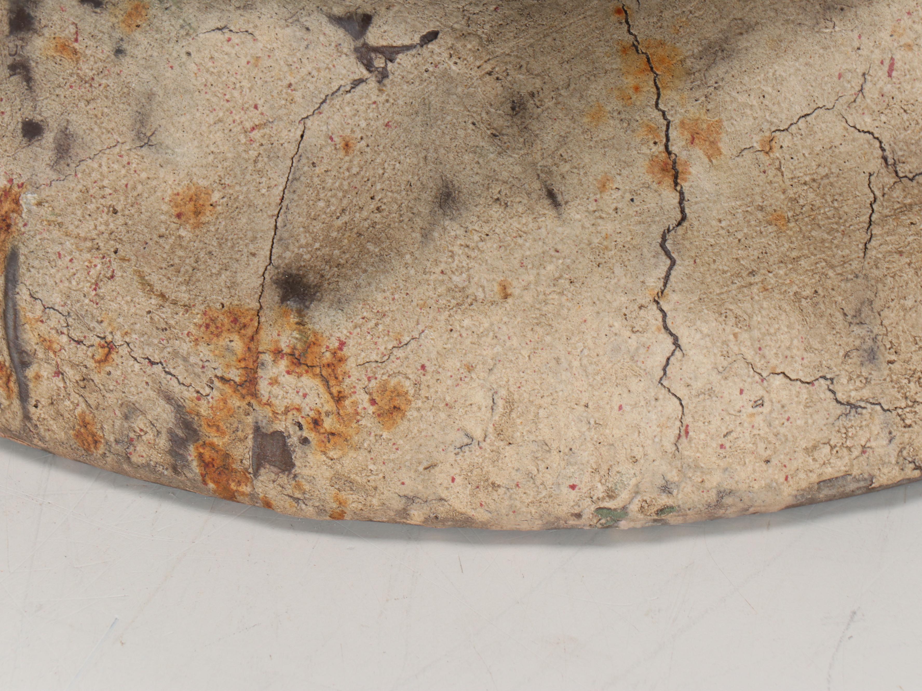 Pair of Polychrome Decorated Metal Toadstool Garden Seats