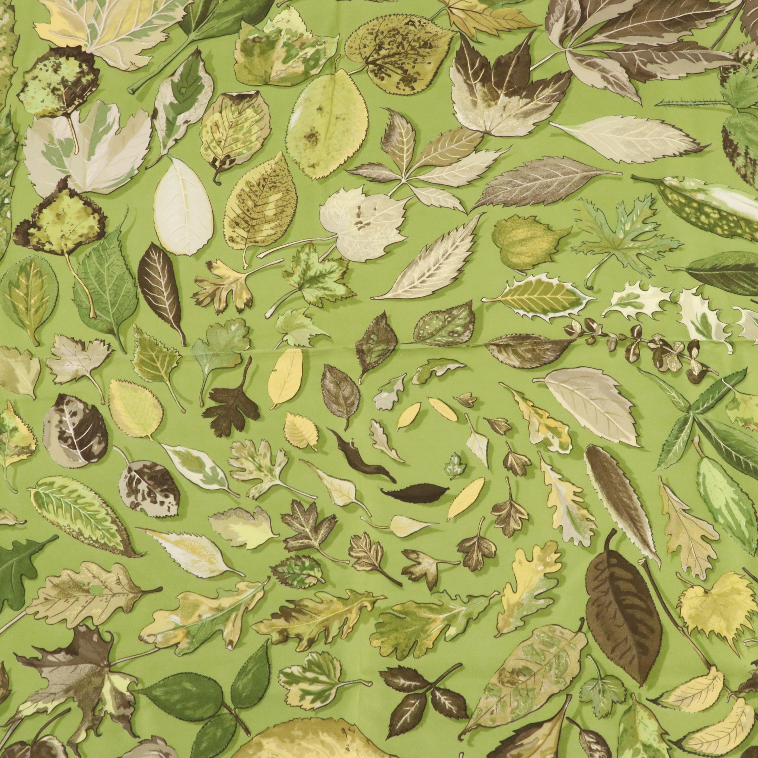 Hermès "Tourbillons" Silk Twill Scarf 90