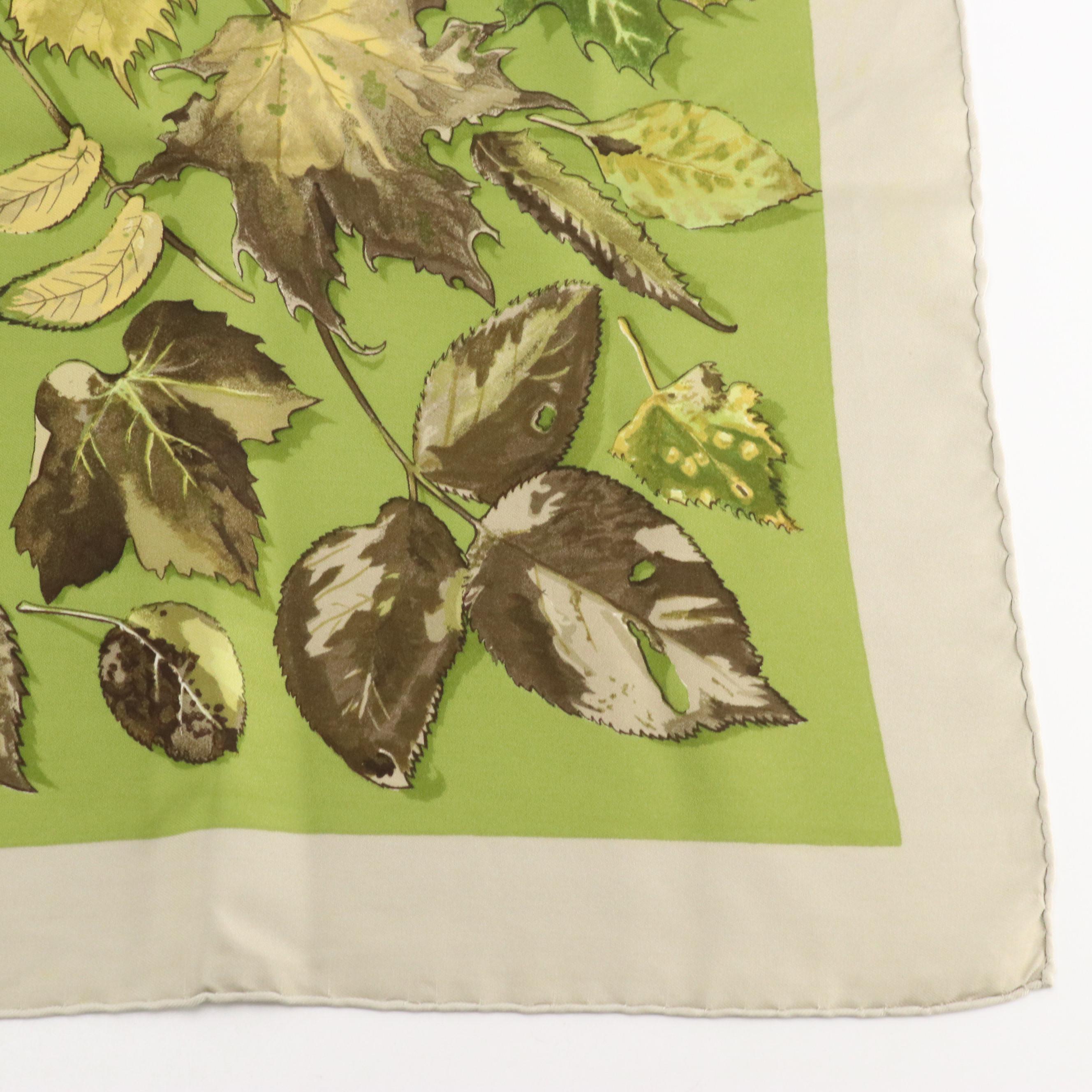 Hermès "Tourbillons" Silk Twill Scarf 90