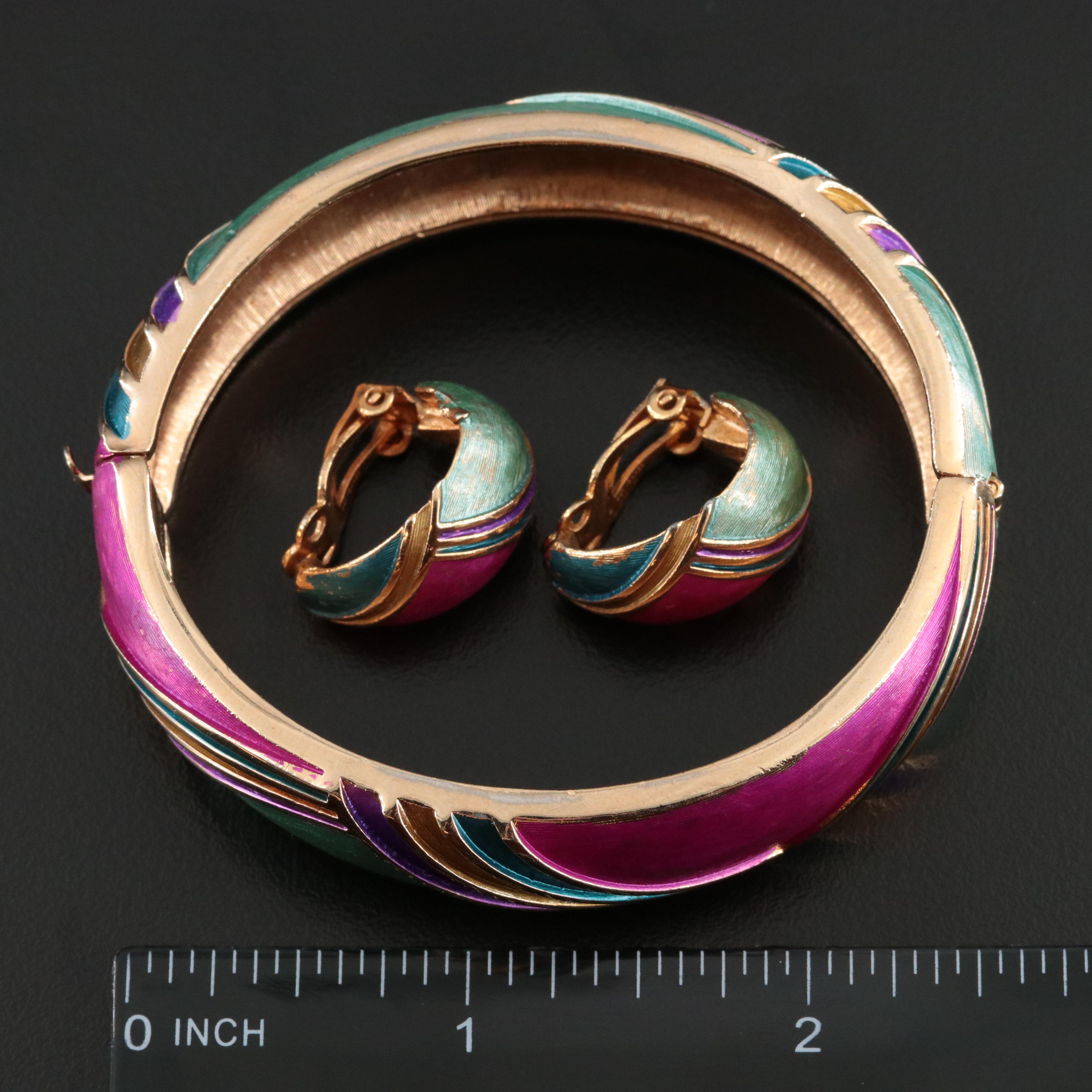 Vintage Kramer Enamel Jewelry Collection