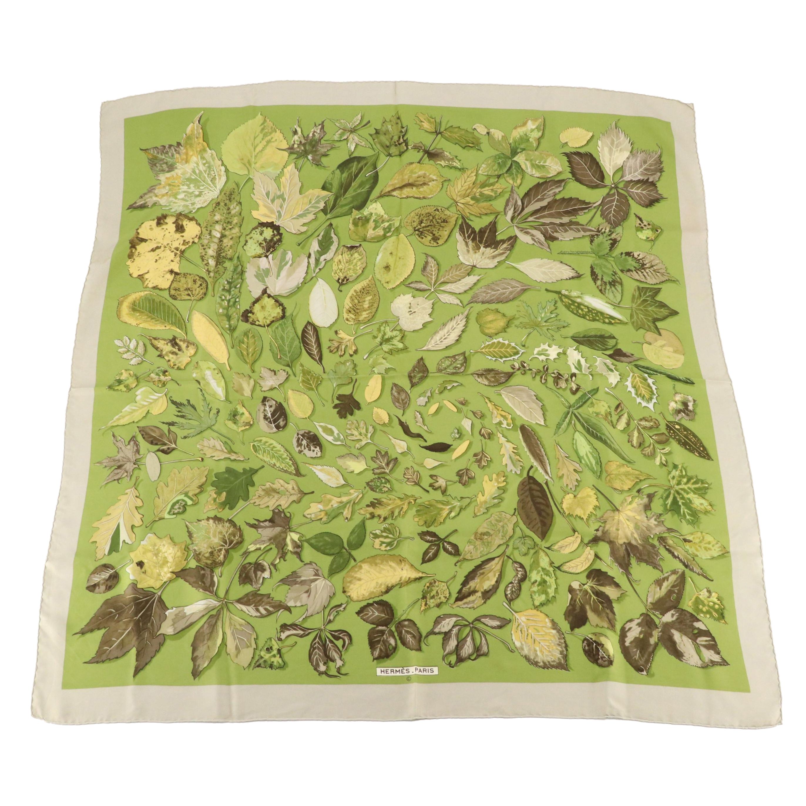 Hermès "Tourbillons" Silk Twill Scarf 90