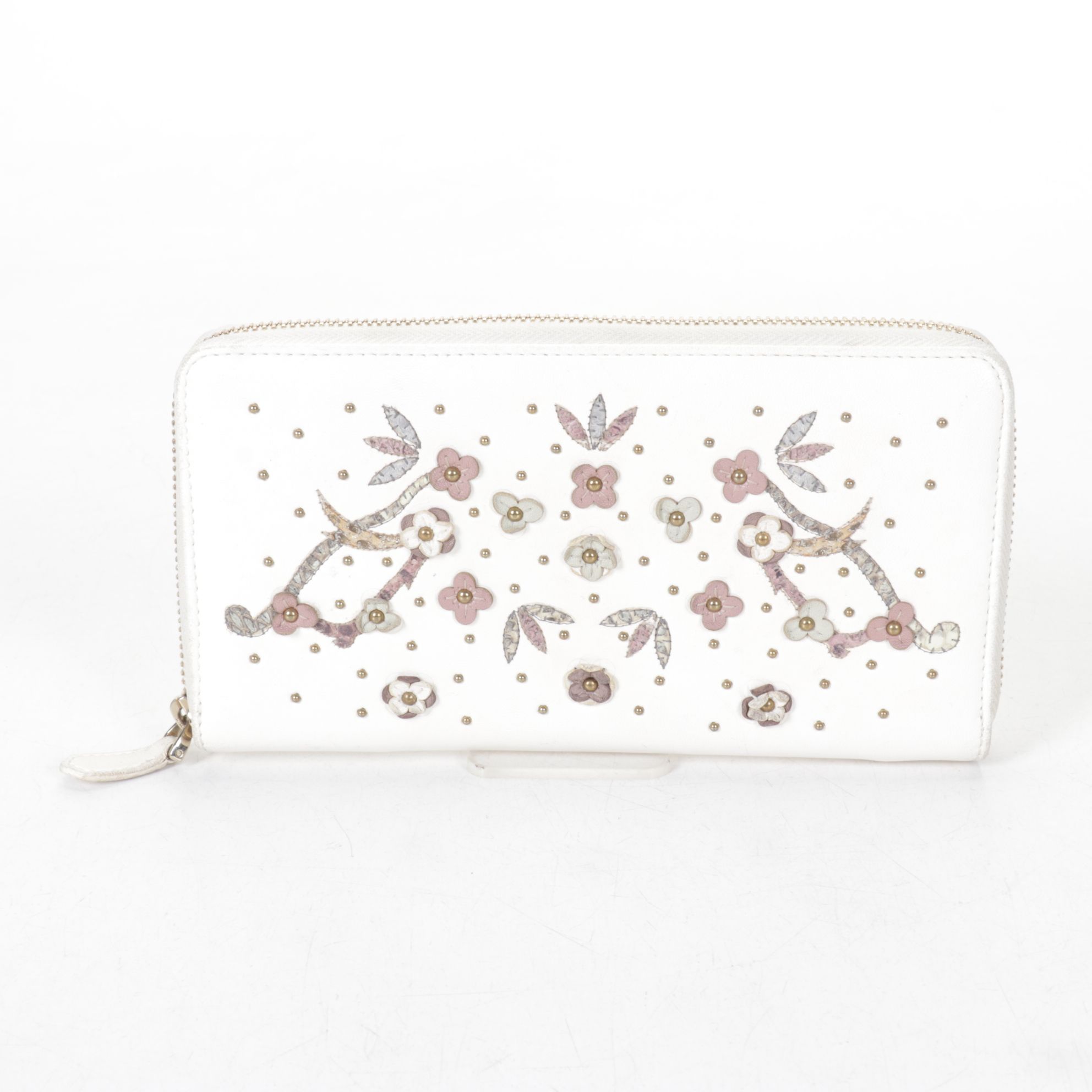 Valentino Garavani White Leather Wallet with Patricia Nash "Maple Leaves" Tote