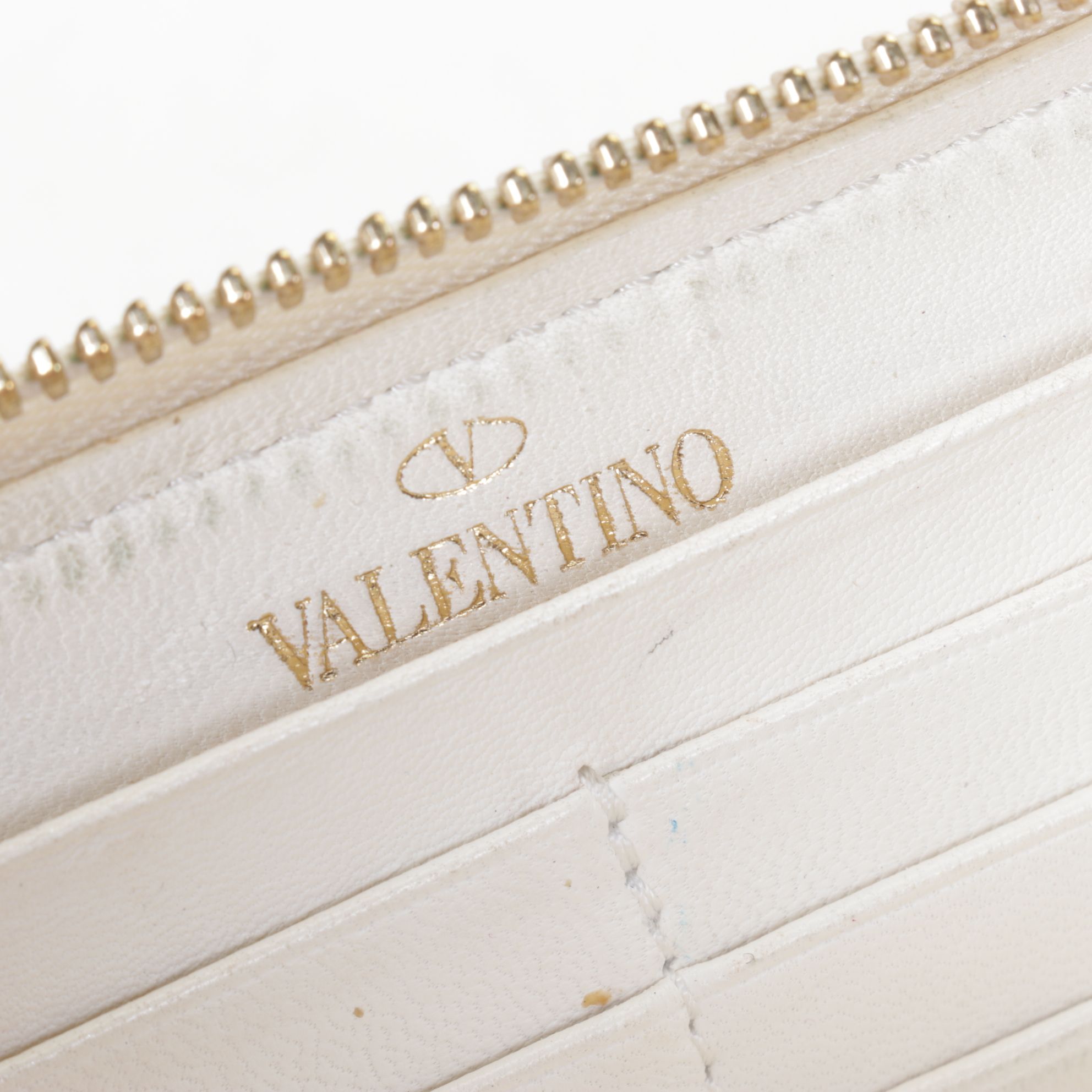 Valentino Garavani White Leather Wallet with Patricia Nash "Maple Leaves" Tote