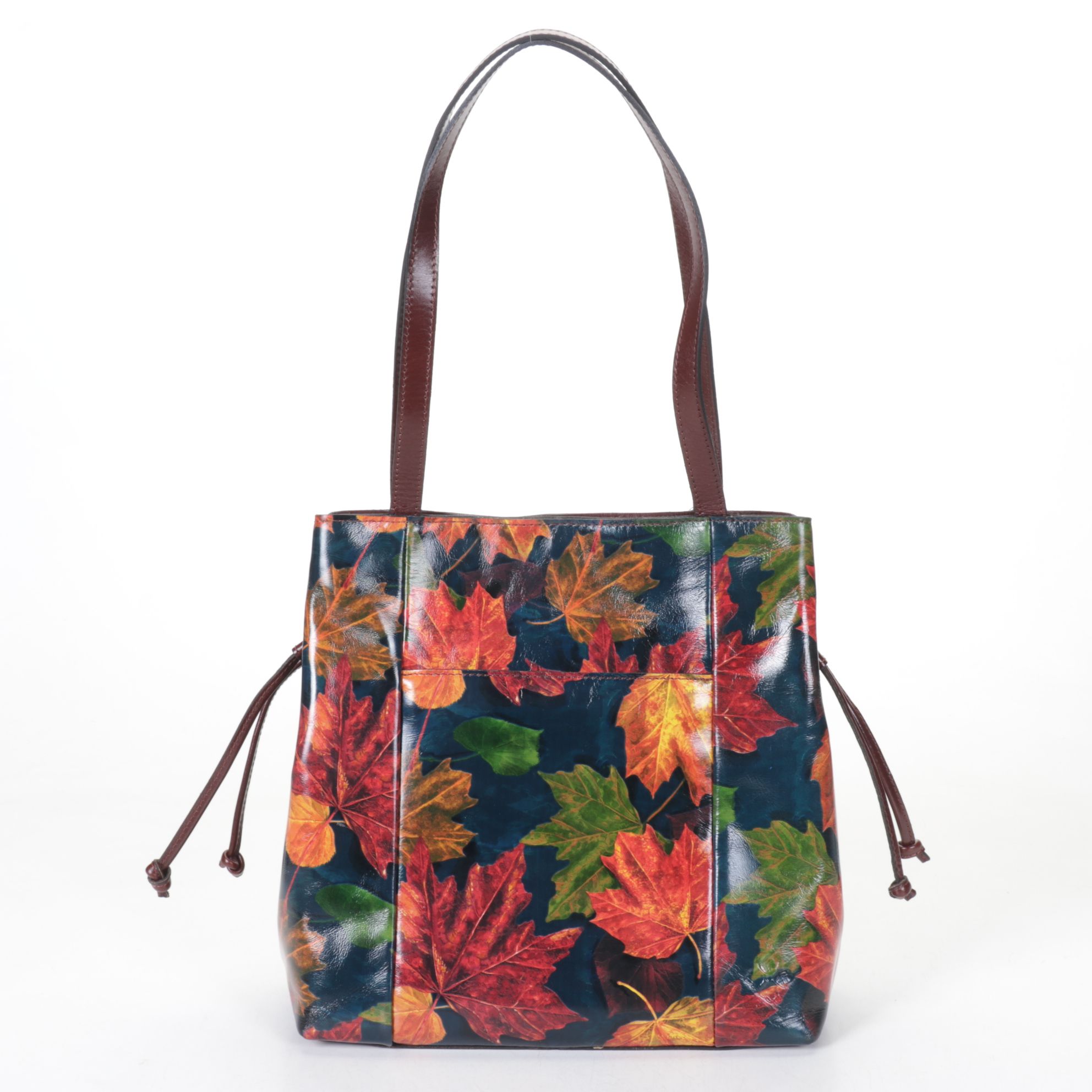 Valentino Garavani White Leather Wallet with Patricia Nash "Maple Leaves" Tote