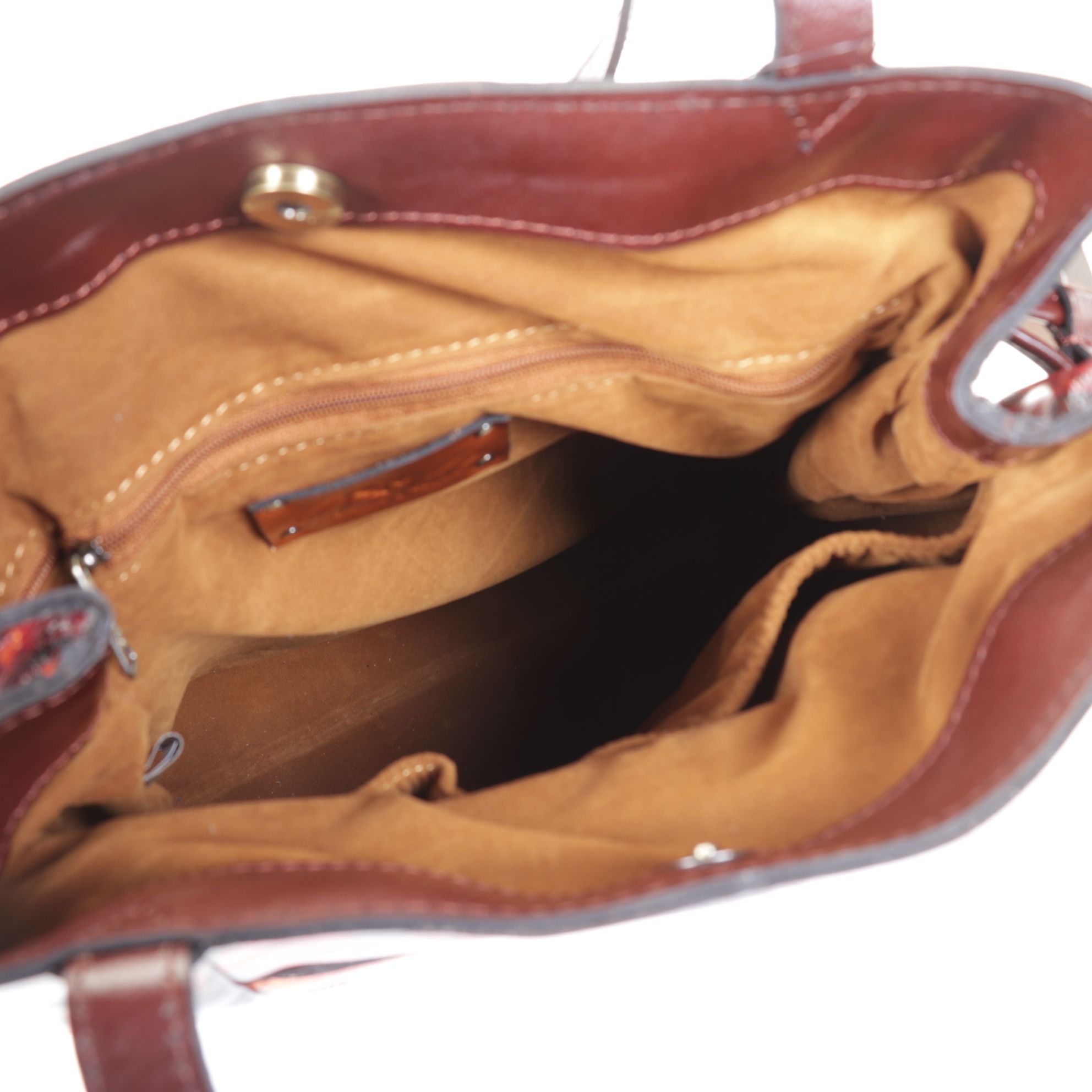 Valentino Garavani White Leather Wallet with Patricia Nash "Maple Leaves" Tote