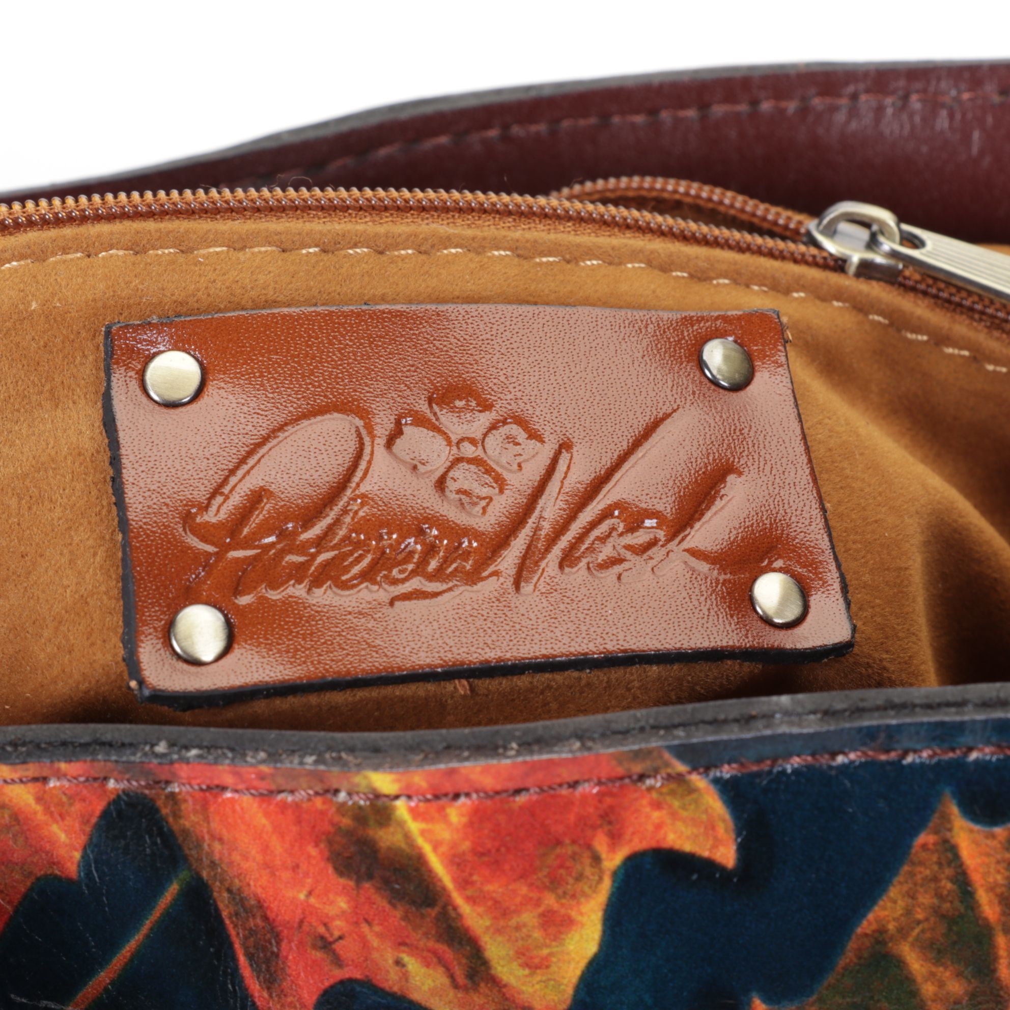 Valentino Garavani White Leather Wallet with Patricia Nash "Maple Leaves" Tote