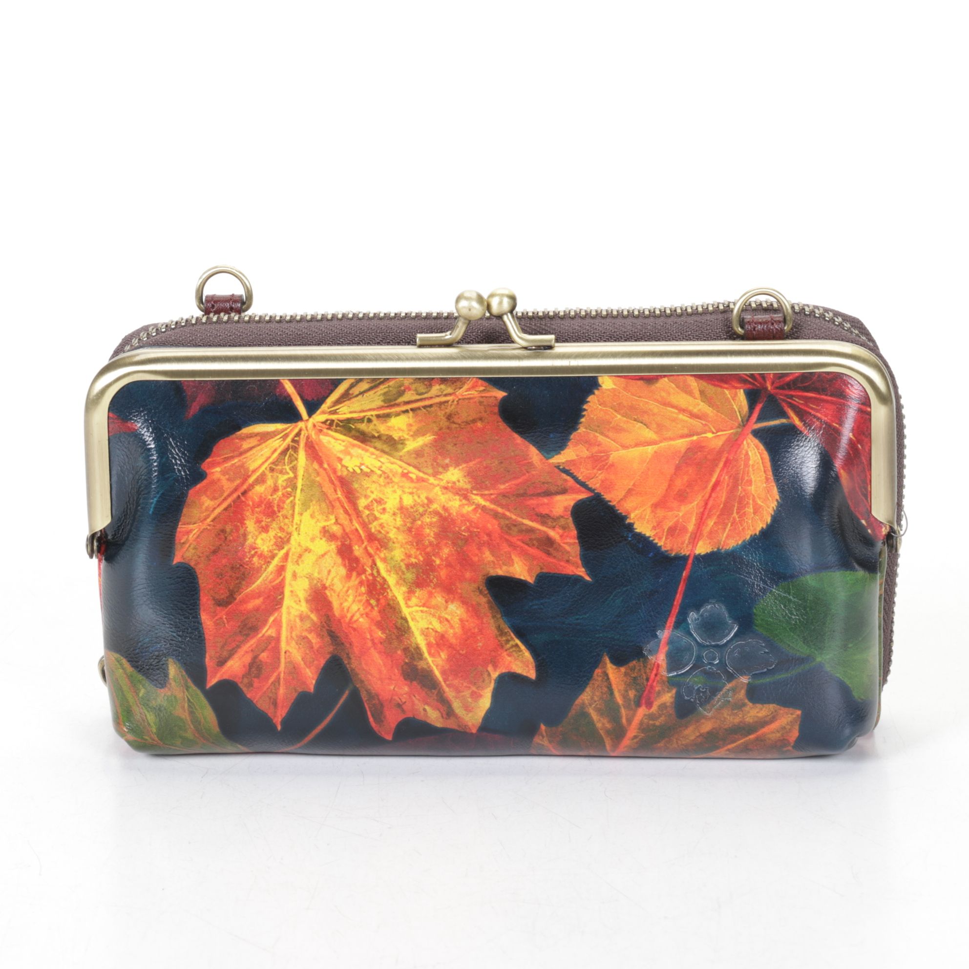 Valentino Garavani White Leather Wallet with Patricia Nash "Maple Leaves" Tote