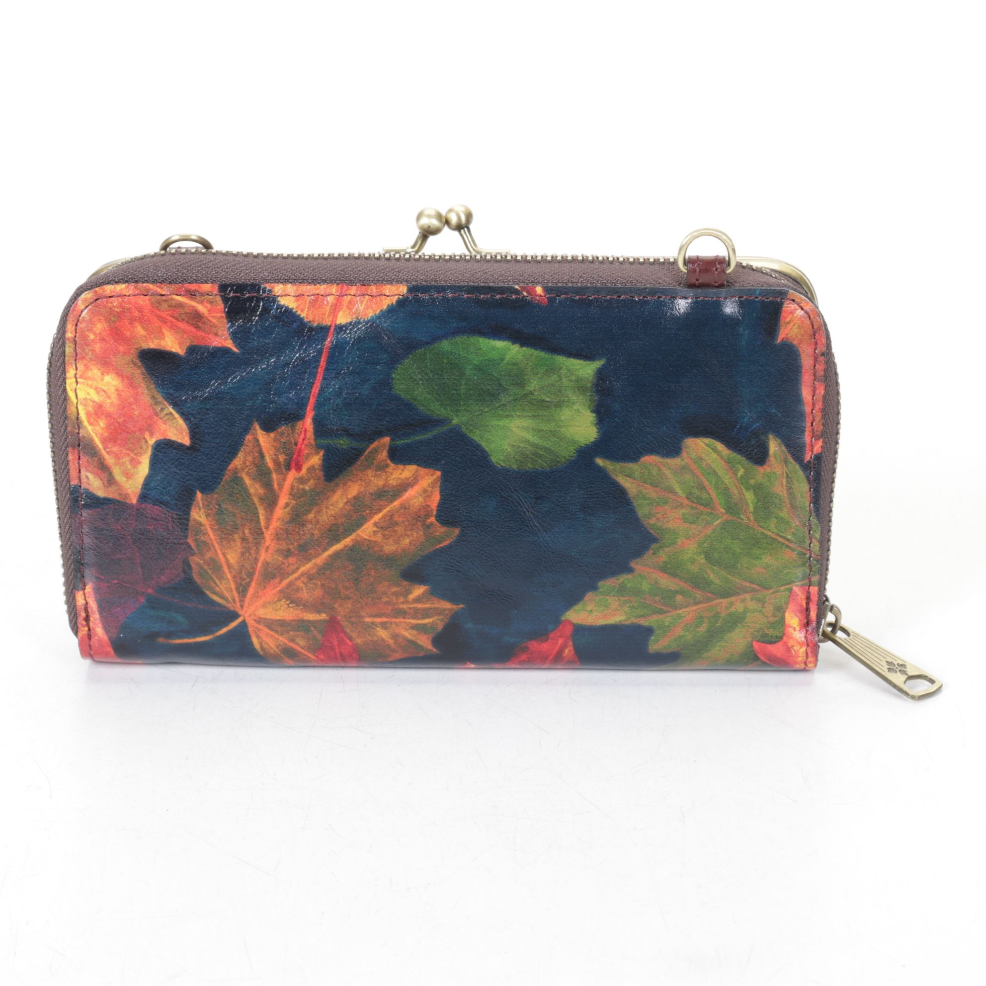 Valentino Garavani White Leather Wallet with Patricia Nash "Maple Leaves" Tote