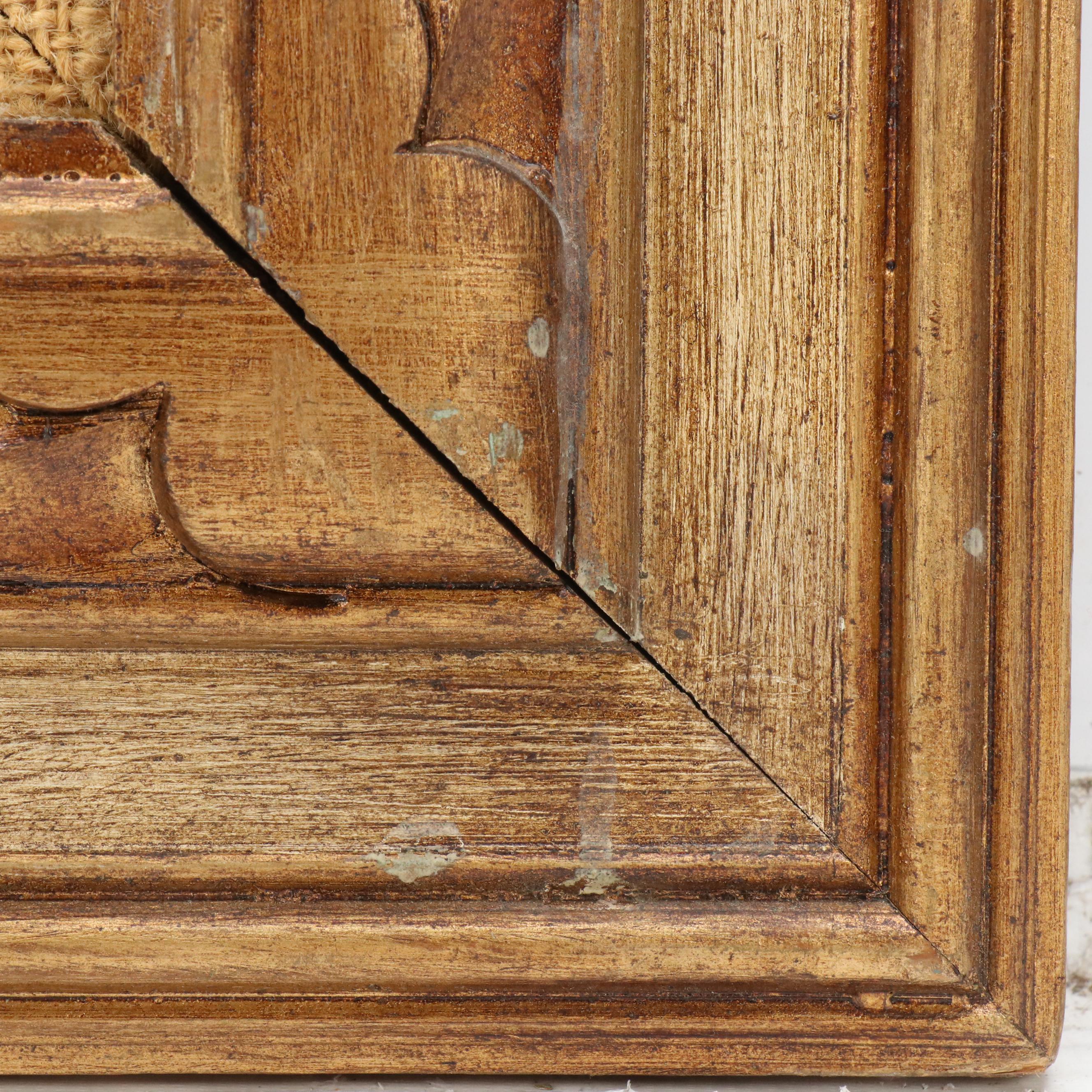 Impressionistic Style Oil Painting of Woman in Floral Landscape, 1996