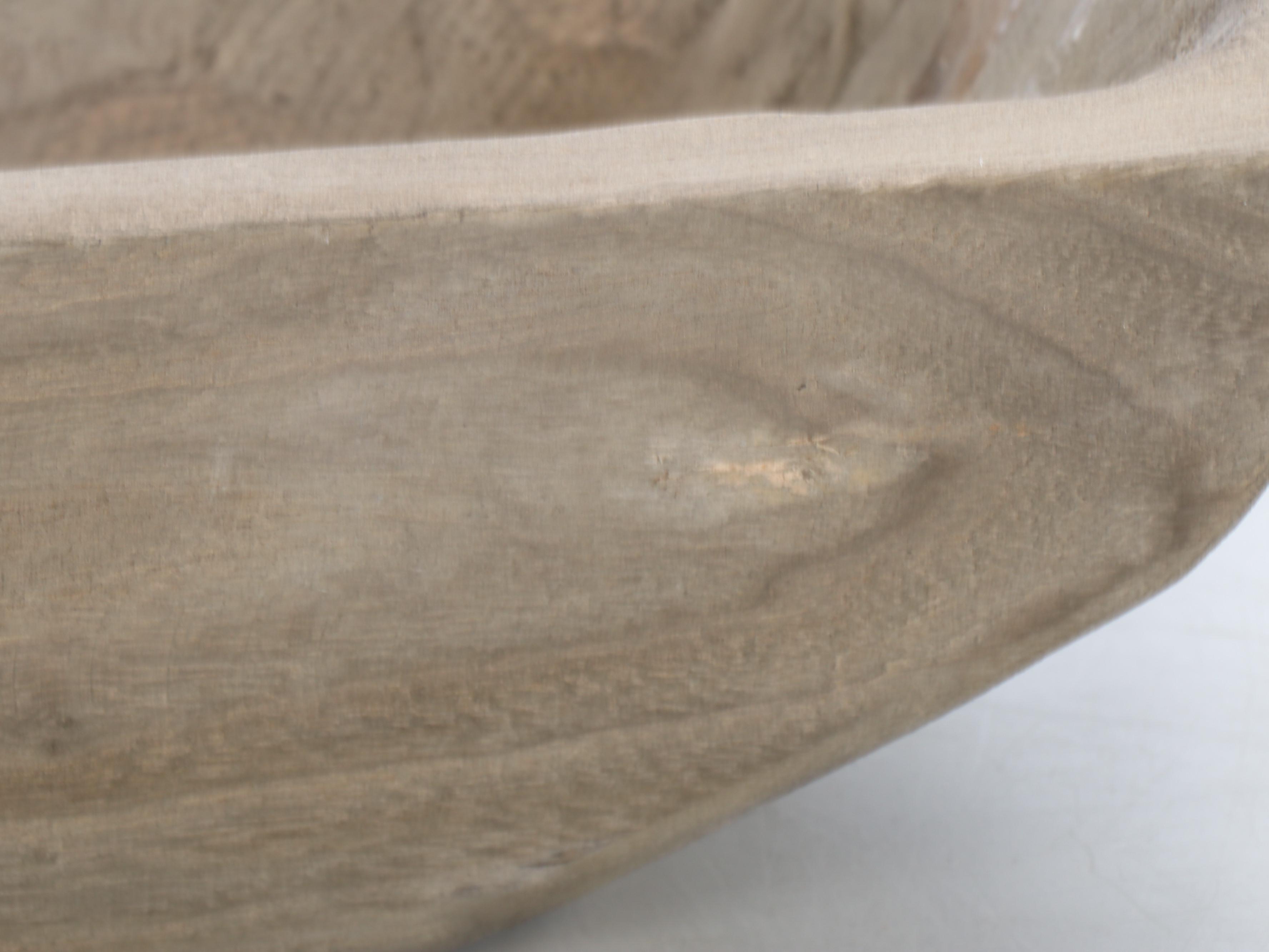 Primitive Style Wooden Trench Bowl