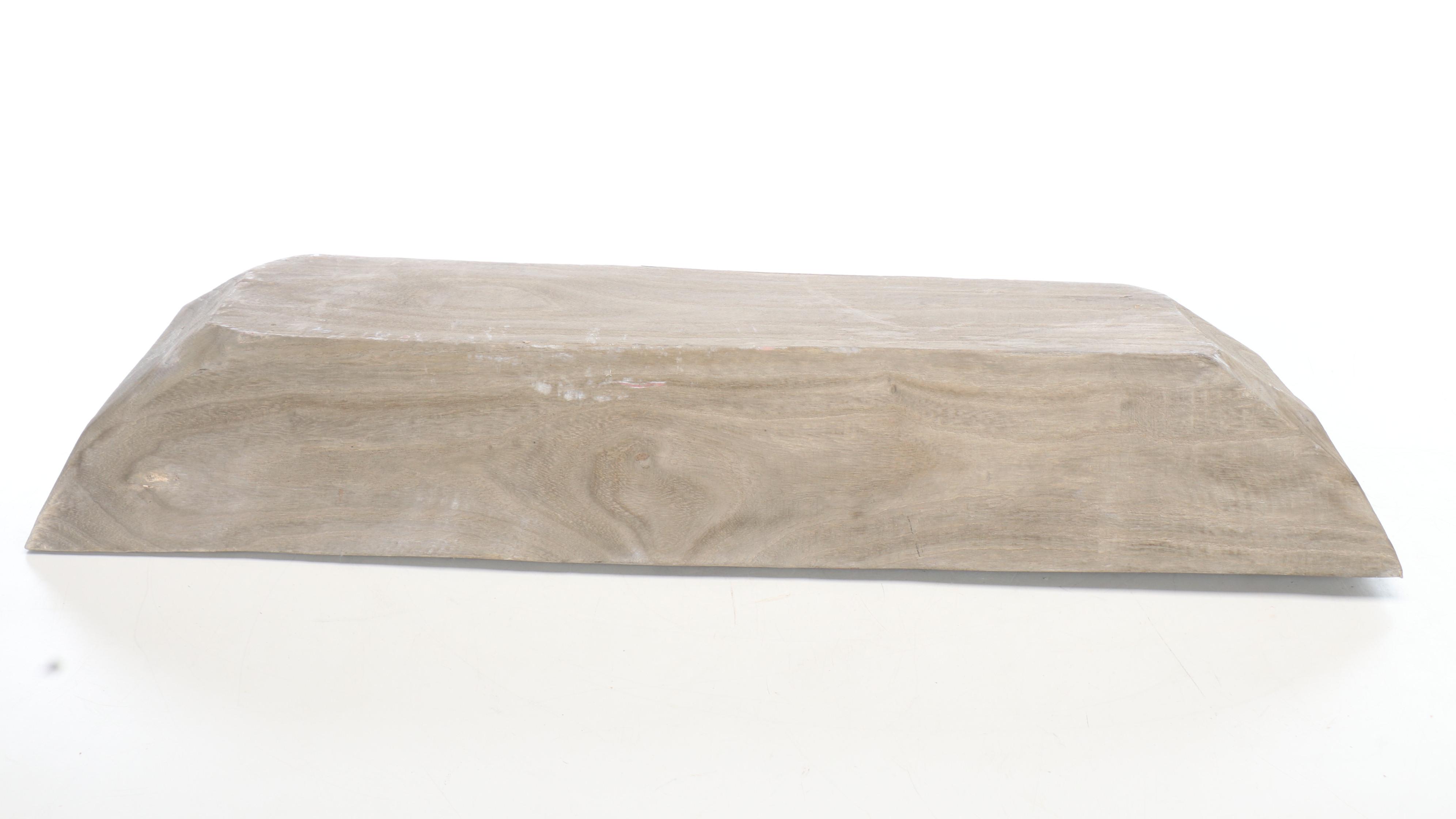 Primitive Style Wooden Trench Bowl