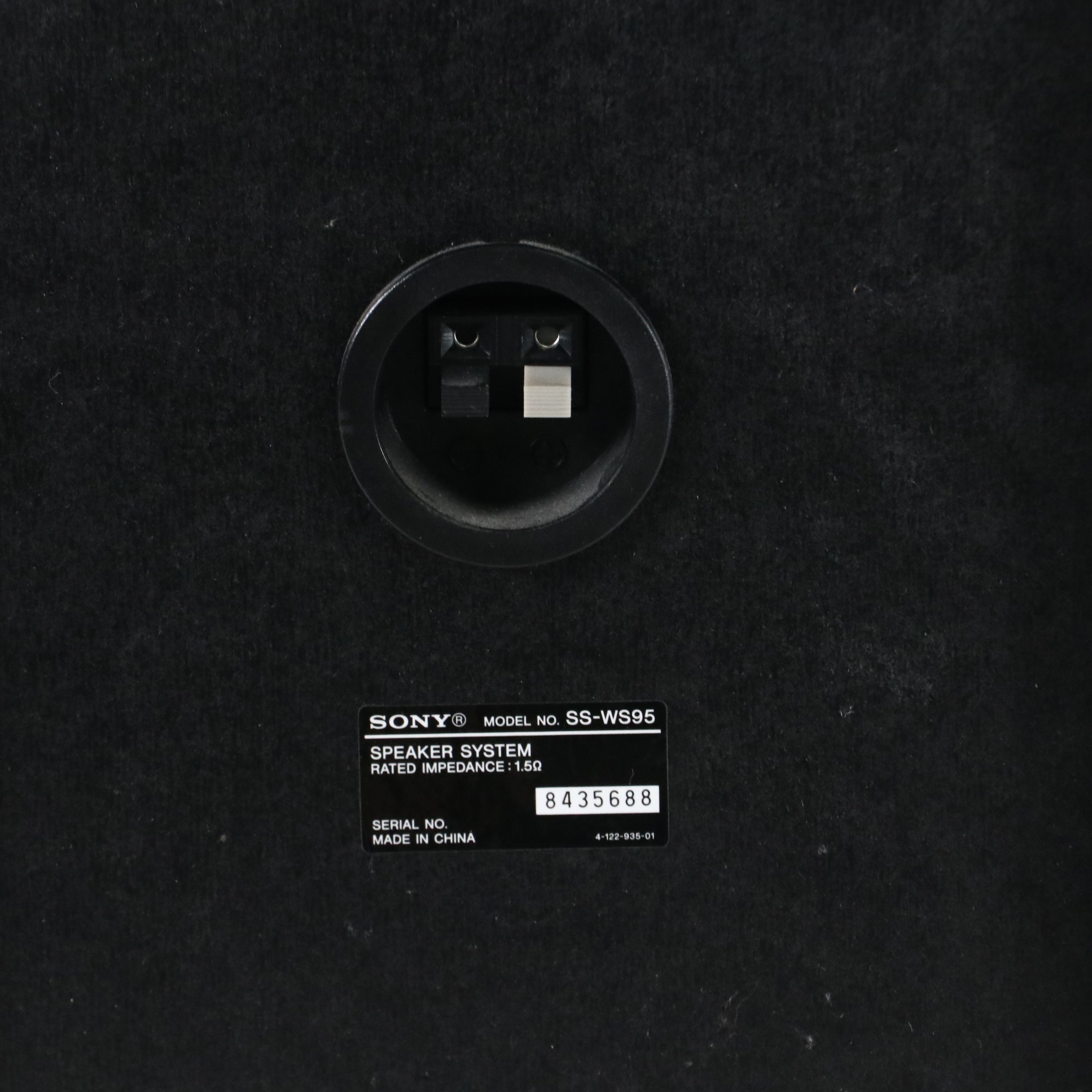 Sony Standing Speakers and Subwoofer with Sony Surround Amplifier