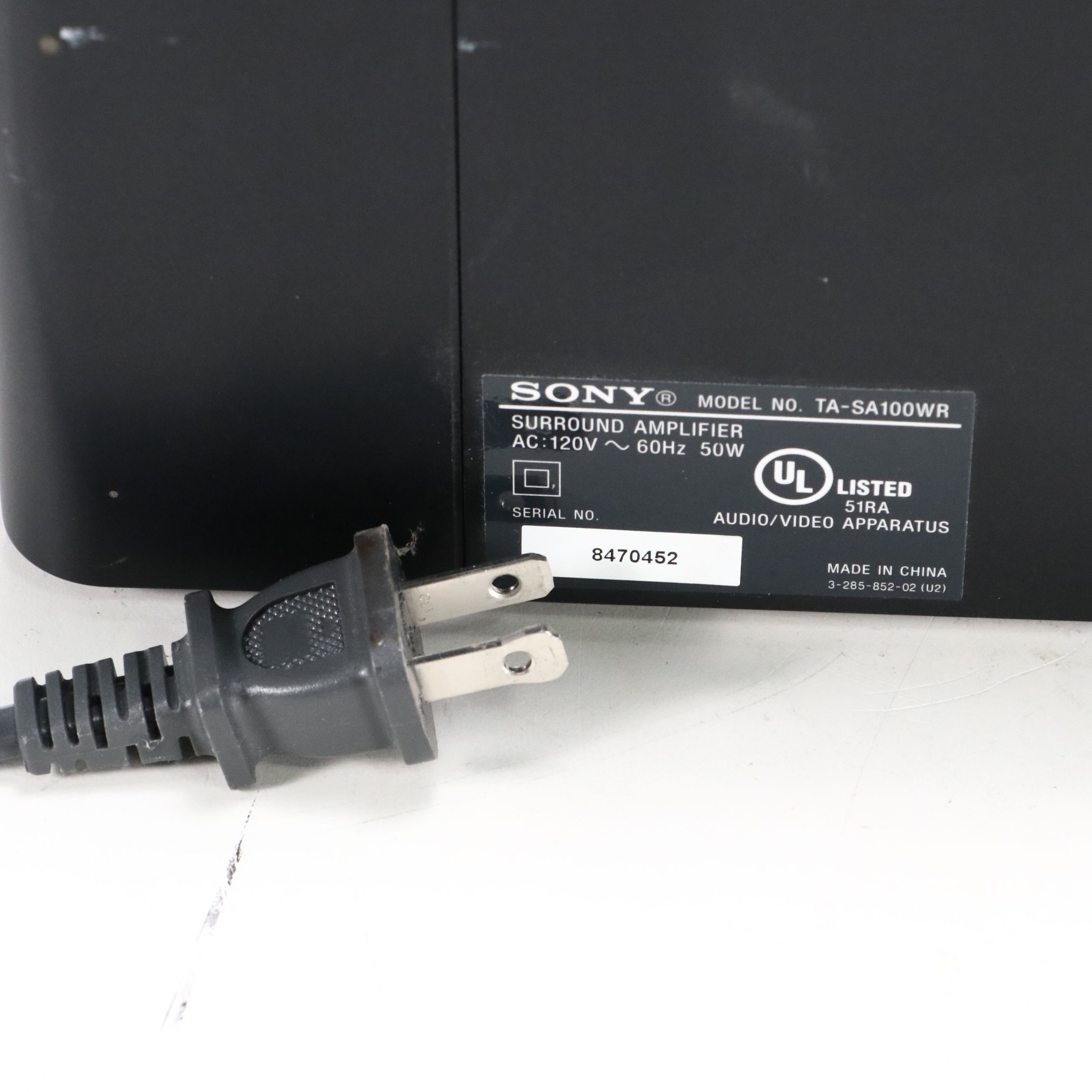 Sony Standing Speakers and Subwoofer with Sony Surround Amplifier