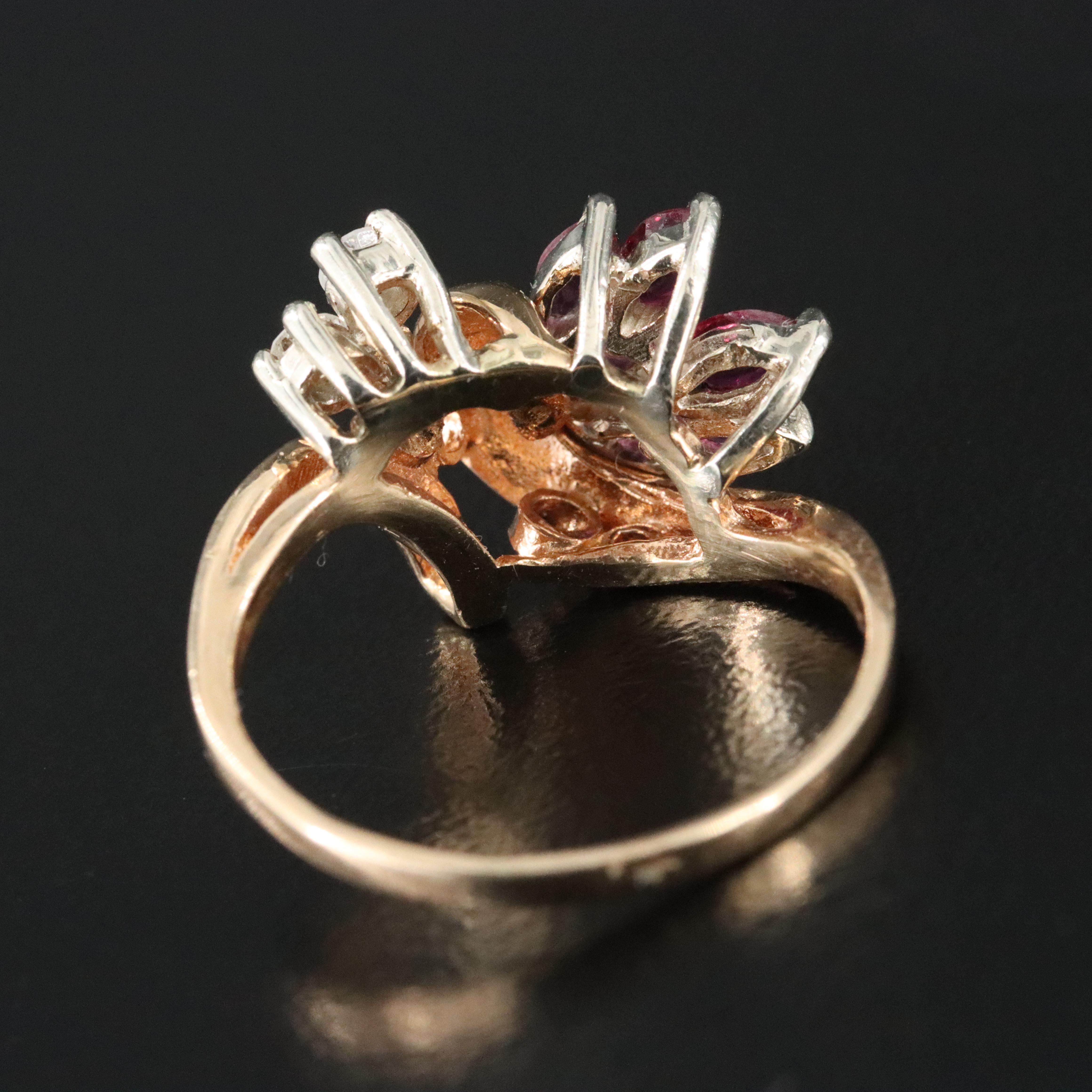 14K Ruby and Diamond Ring