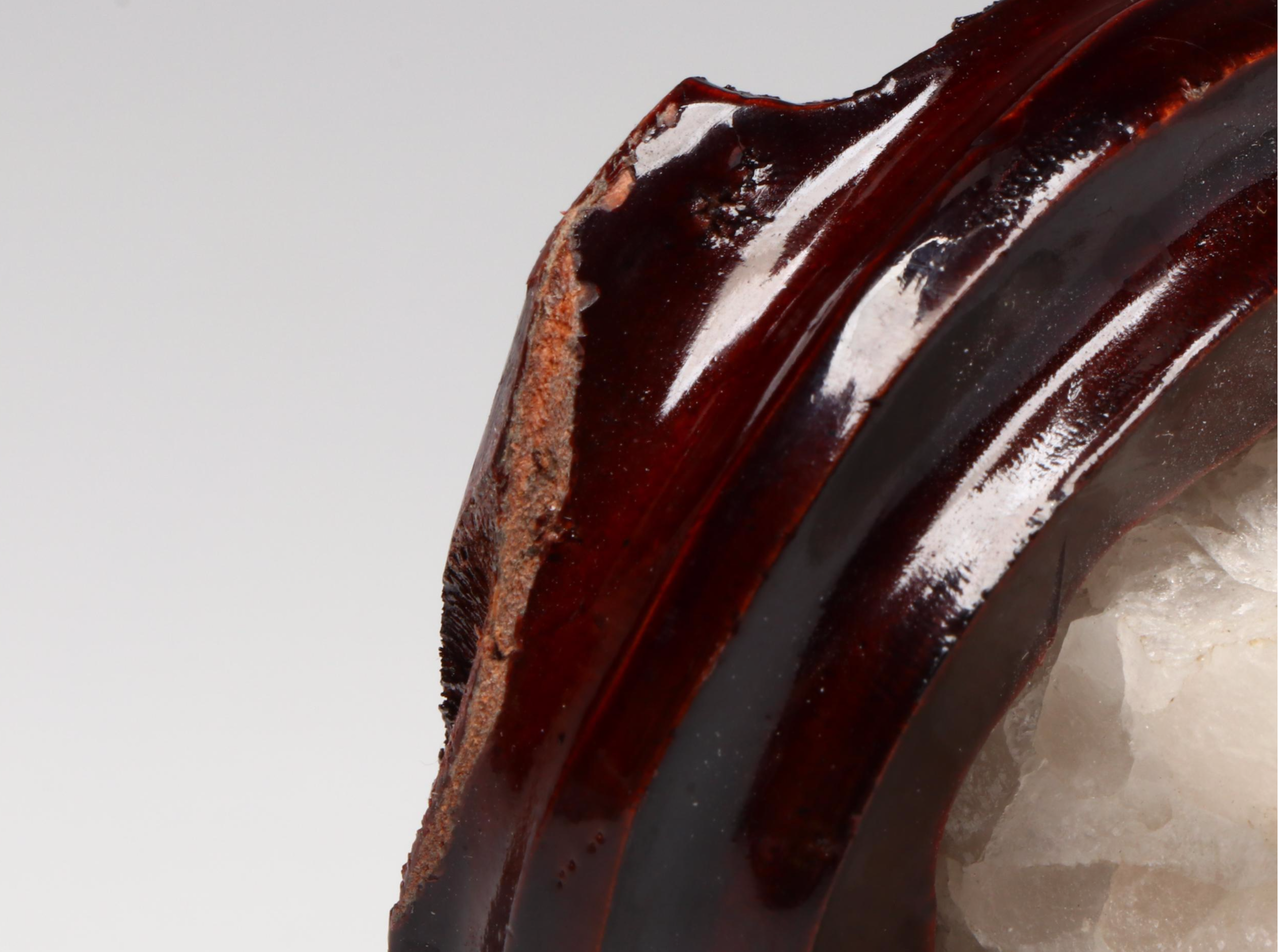 Brazilian Hand-Carved Sodalite and Stone Cockatoo with Clear Quartz Perch