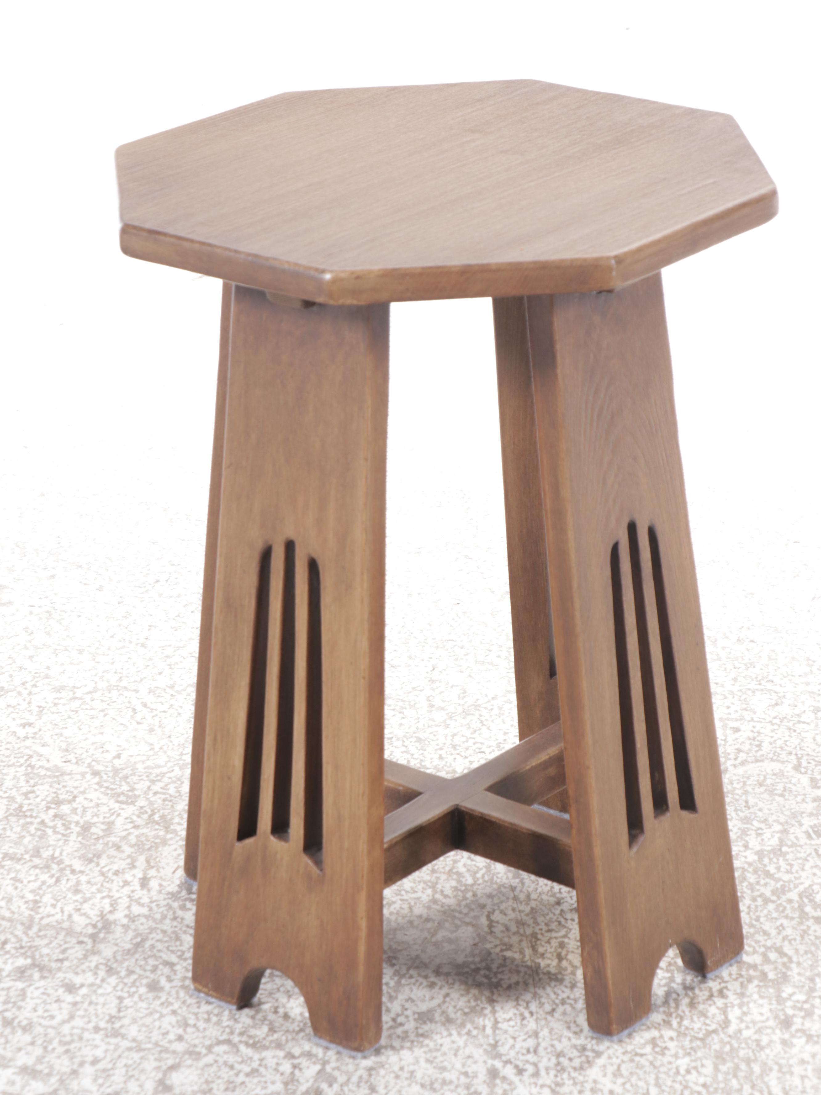 Pair of Arts and Crafts Style Accent Tables