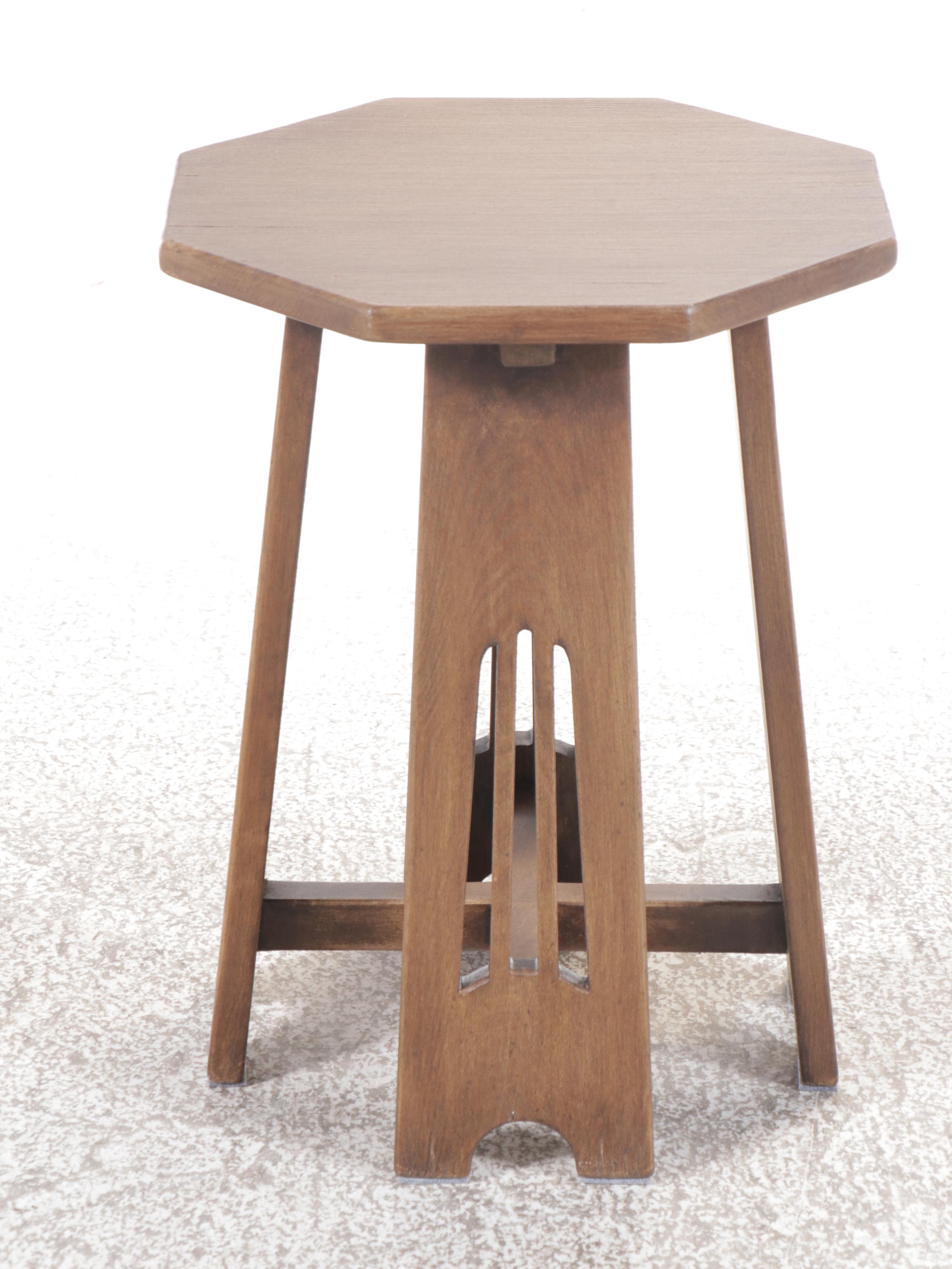 Pair of Arts and Crafts Style Accent Tables