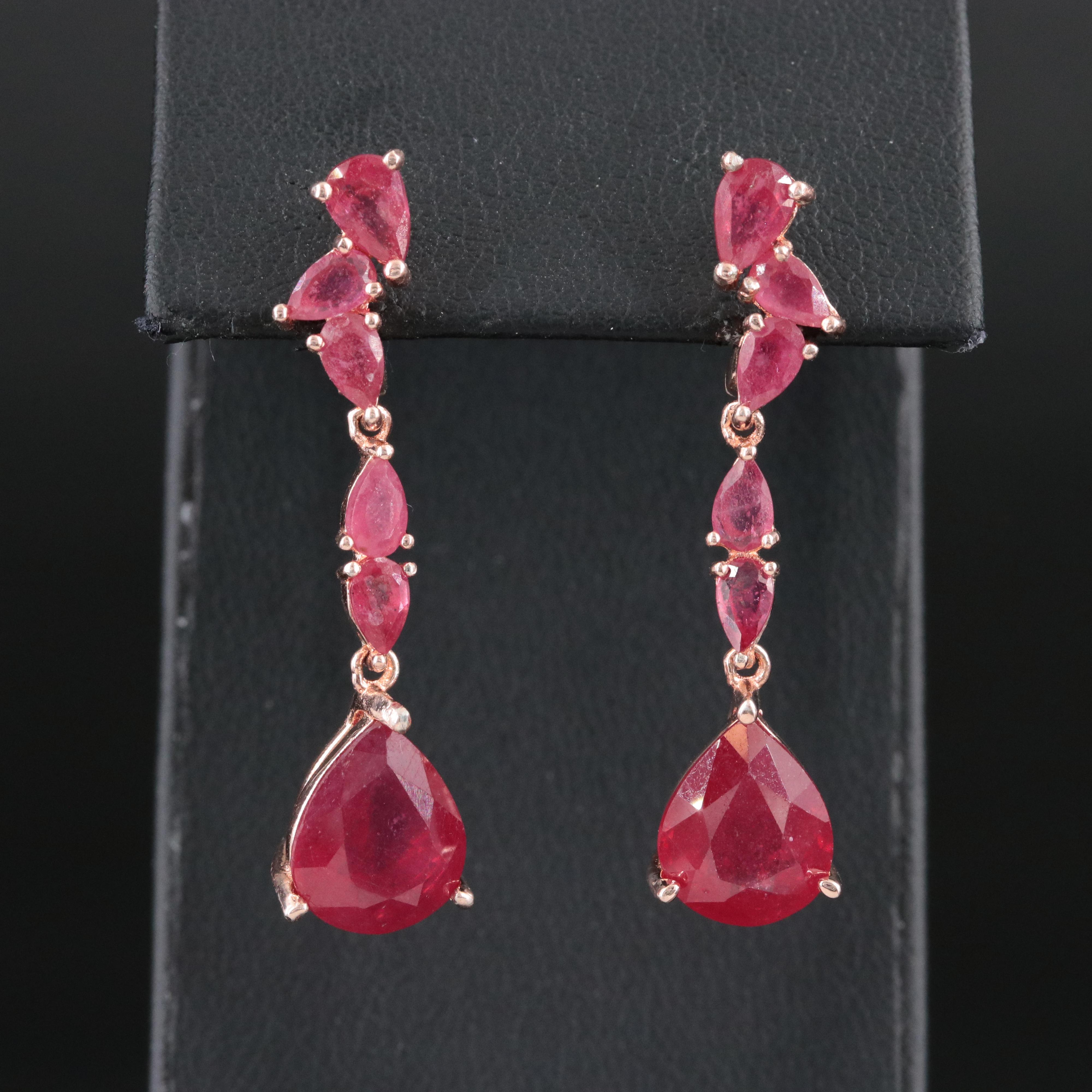 Sterling Filled Corundum Earrings