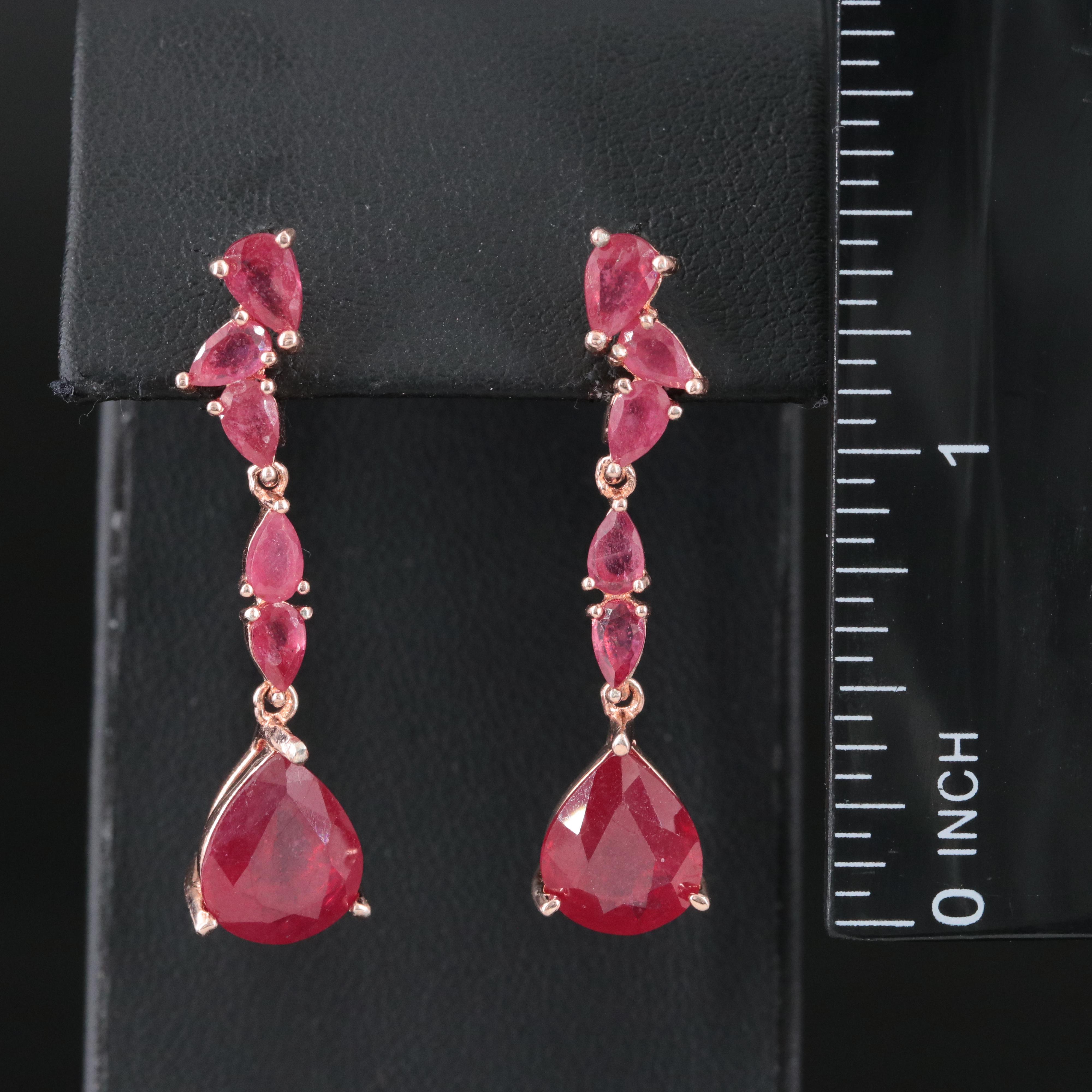 Sterling Filled Corundum Earrings
