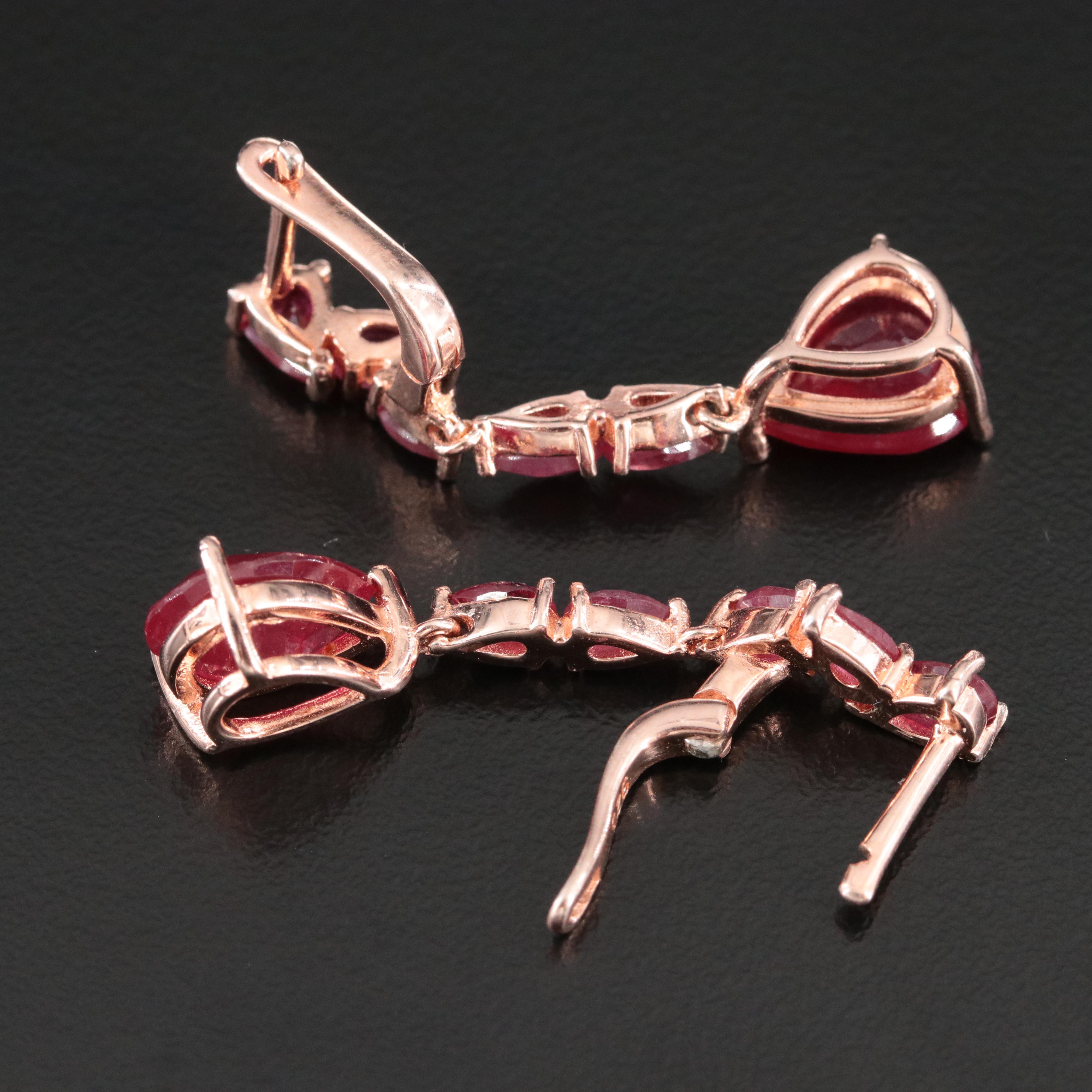 Sterling Filled Corundum Earrings