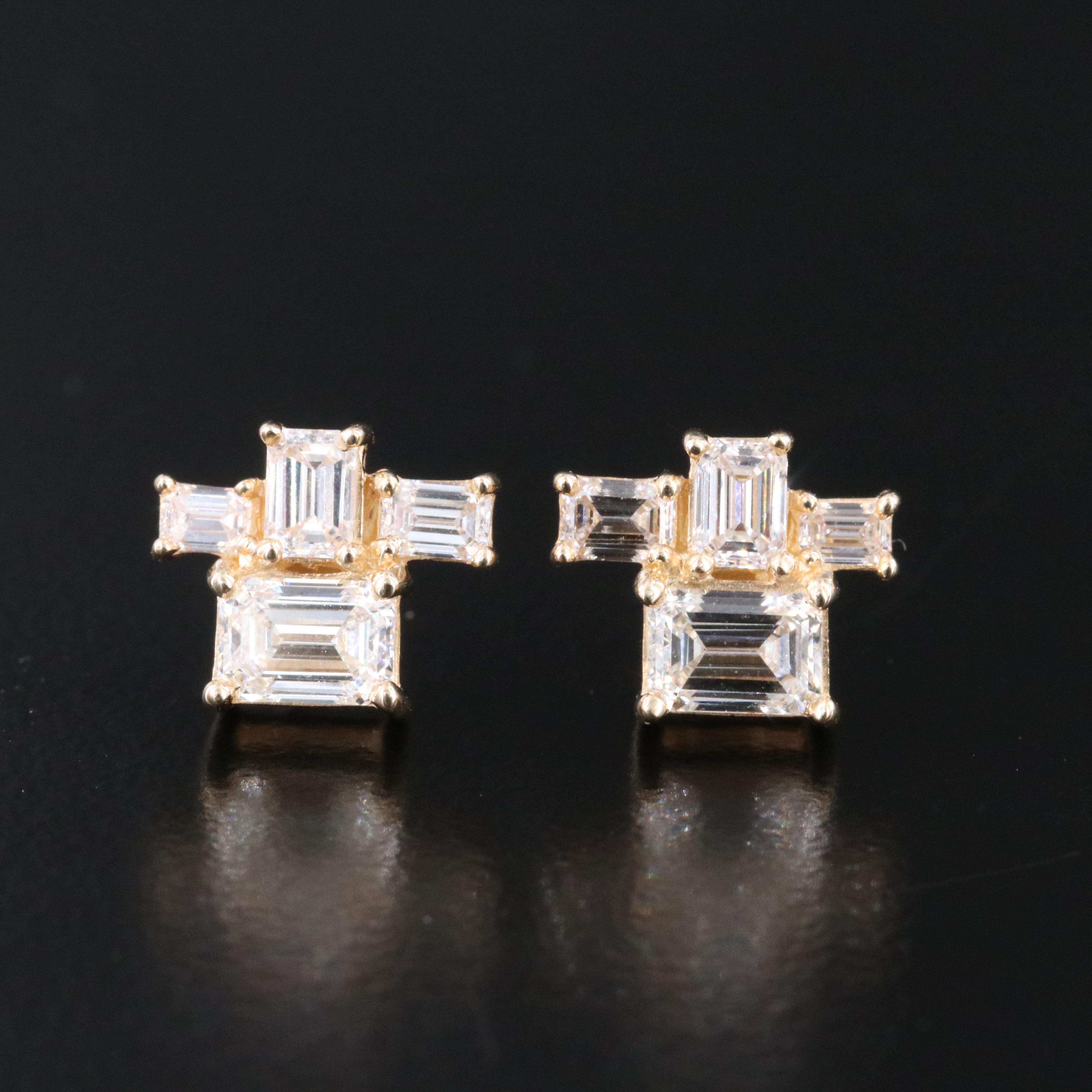 14K 1.13 CTW Lab Grown Diamond Earrings