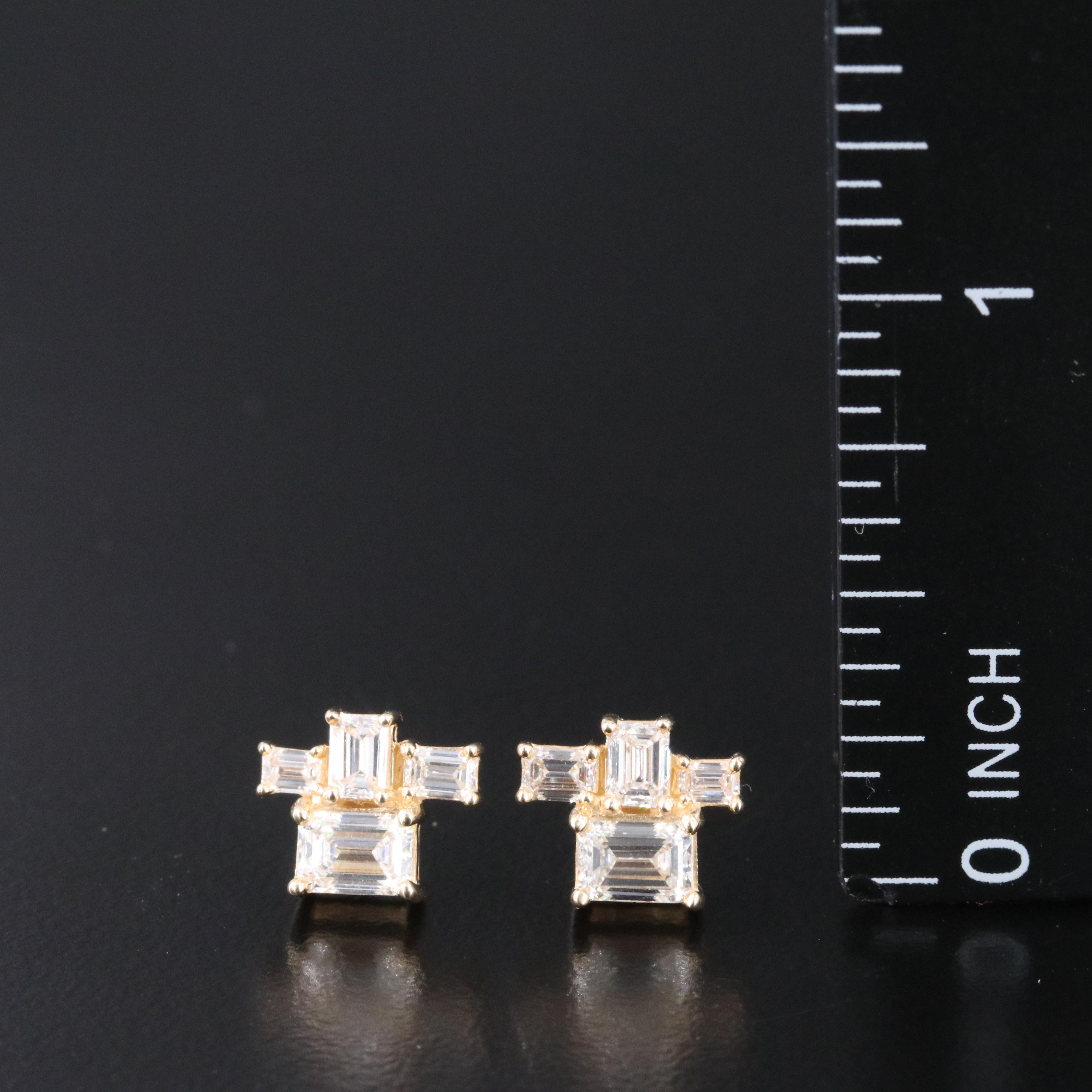 14K 1.13 CTW Lab Grown Diamond Earrings