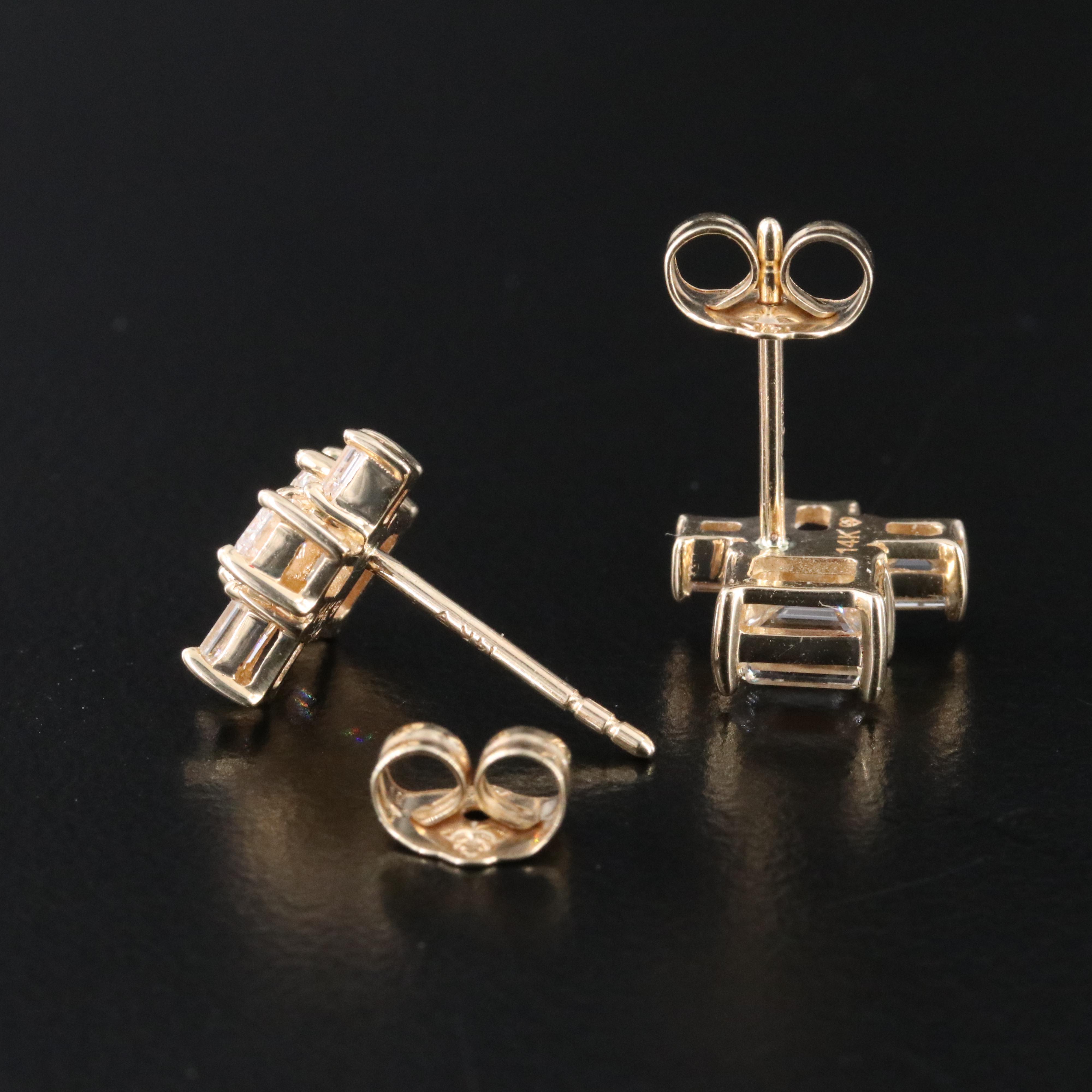 14K 1.13 CTW Lab Grown Diamond Earrings