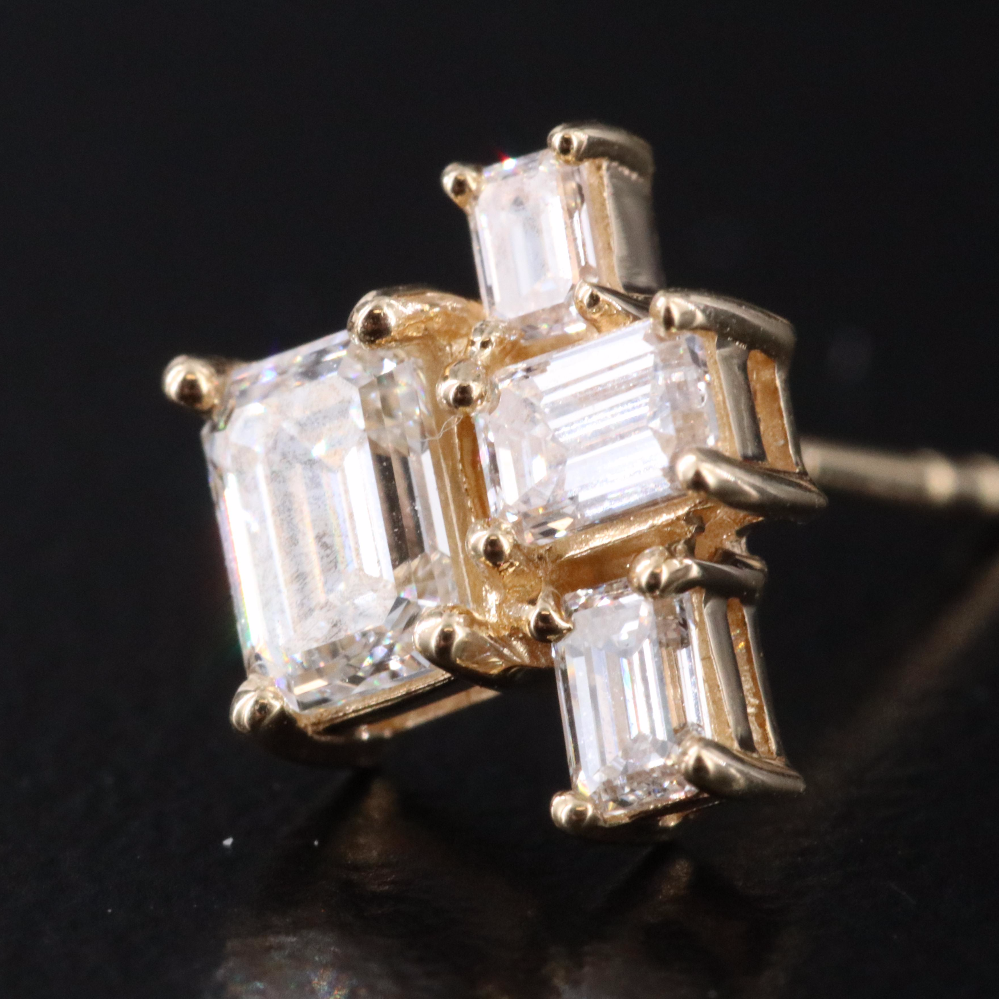 14K 1.13 CTW Lab Grown Diamond Earrings