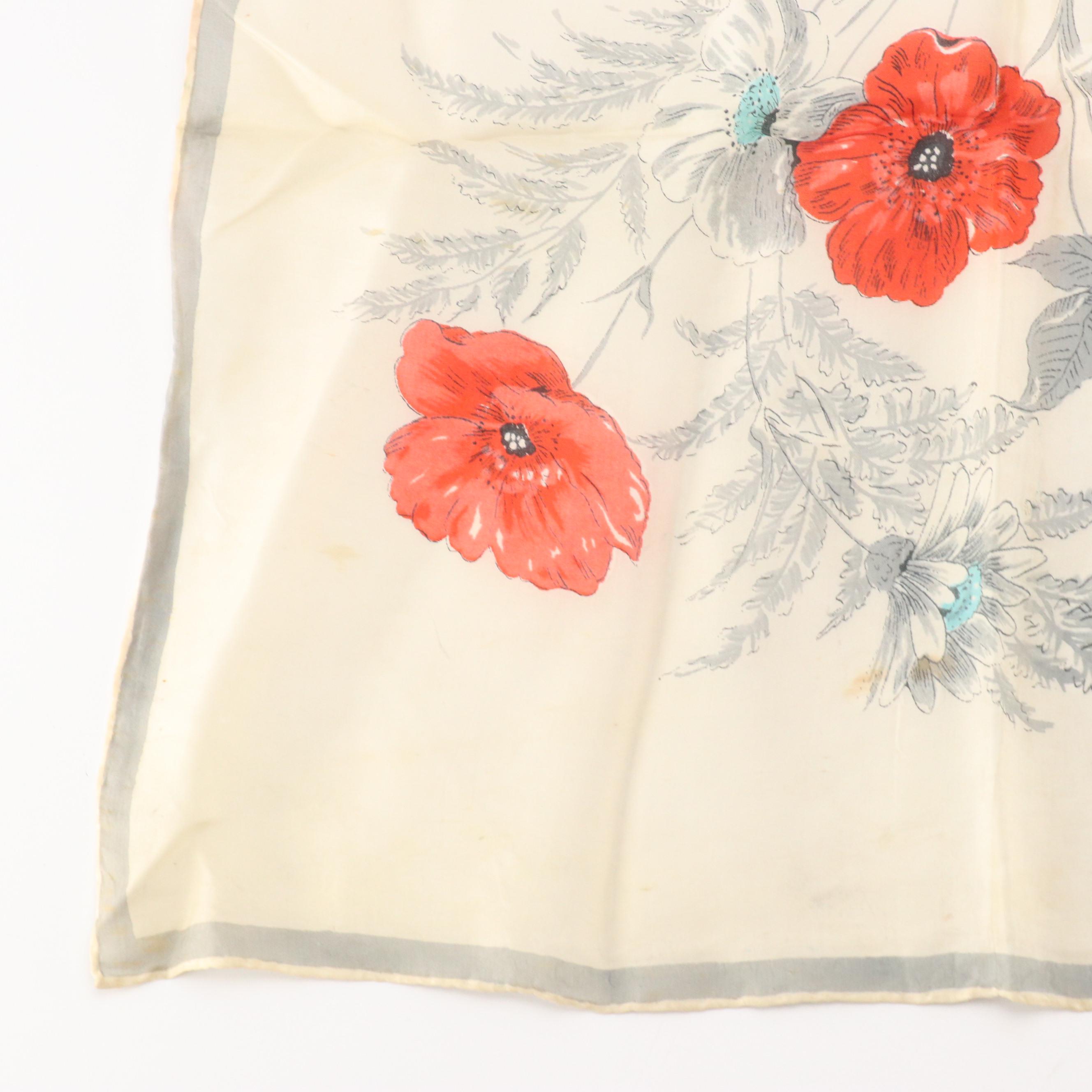 Vanette Creations Pink Silk Scarf with Other Printed Scarves, Gloves and More